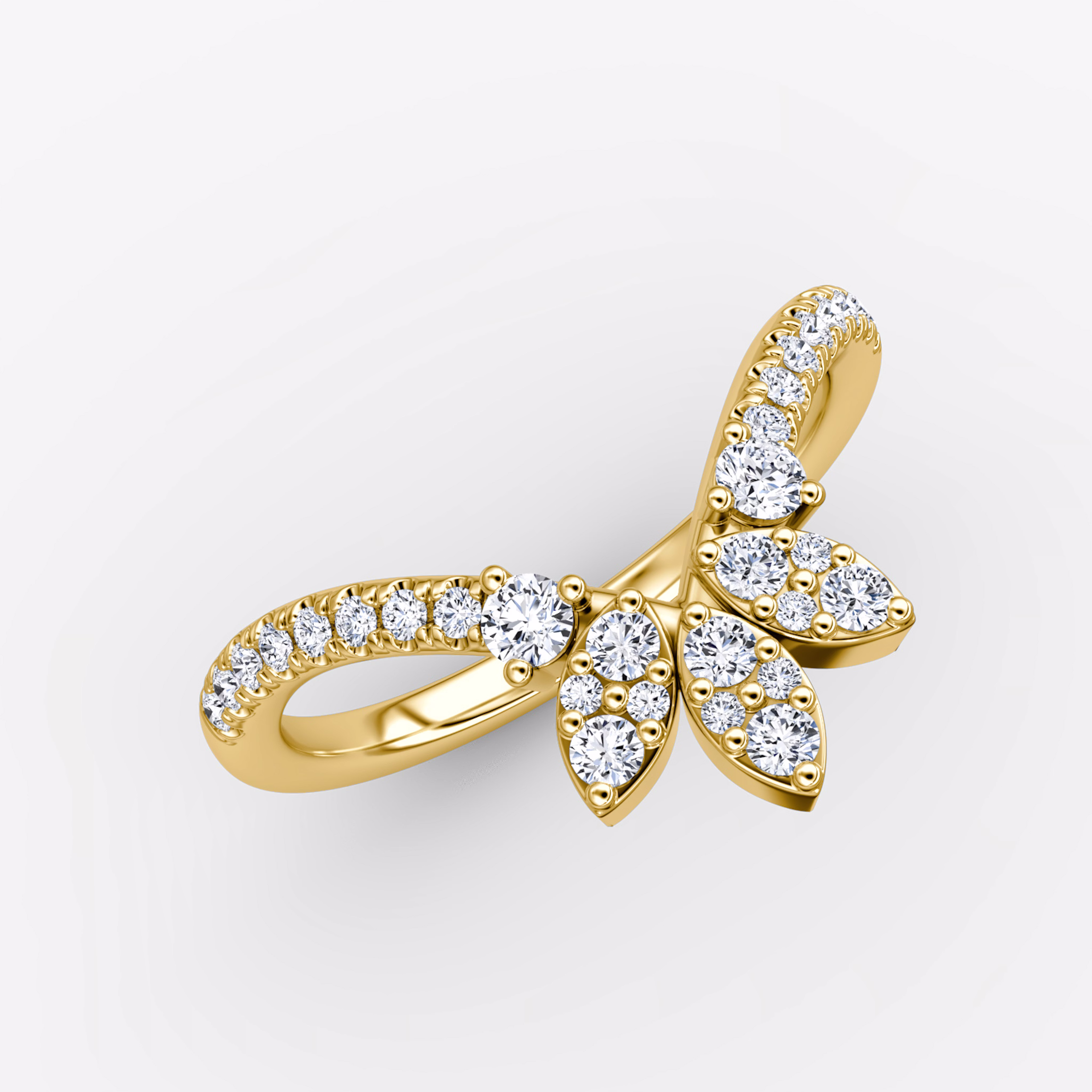Petal Crown Wedding Ring
