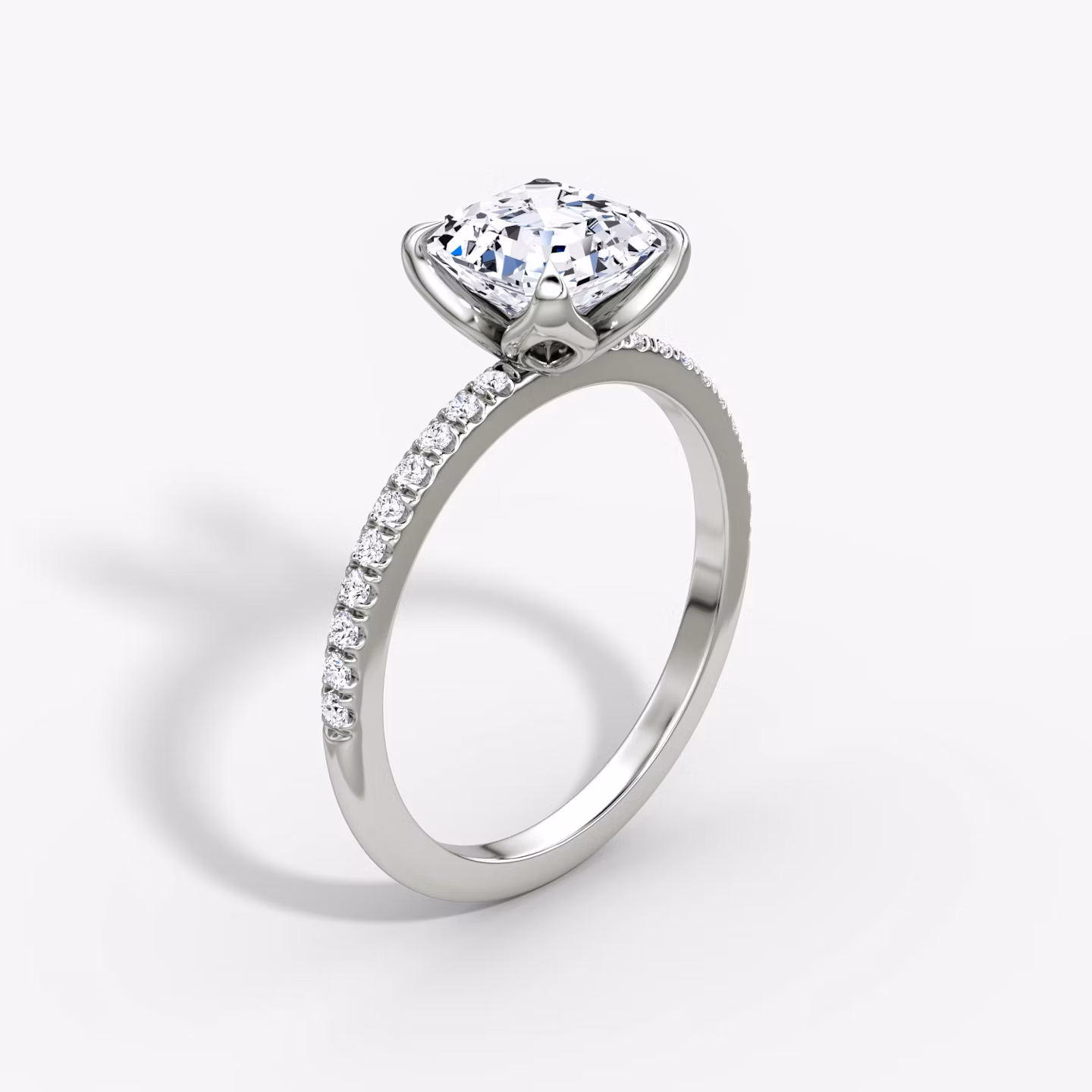 The Classic Petal Asscher | Platinum