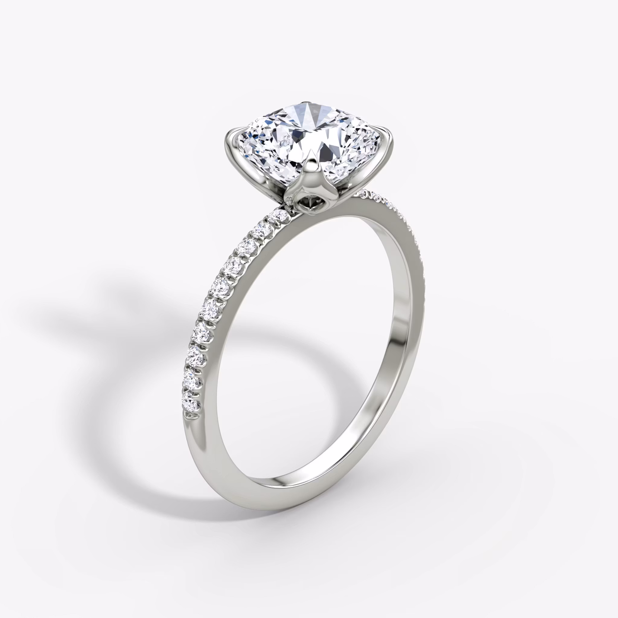 Classic Petal Cushion | Platinum