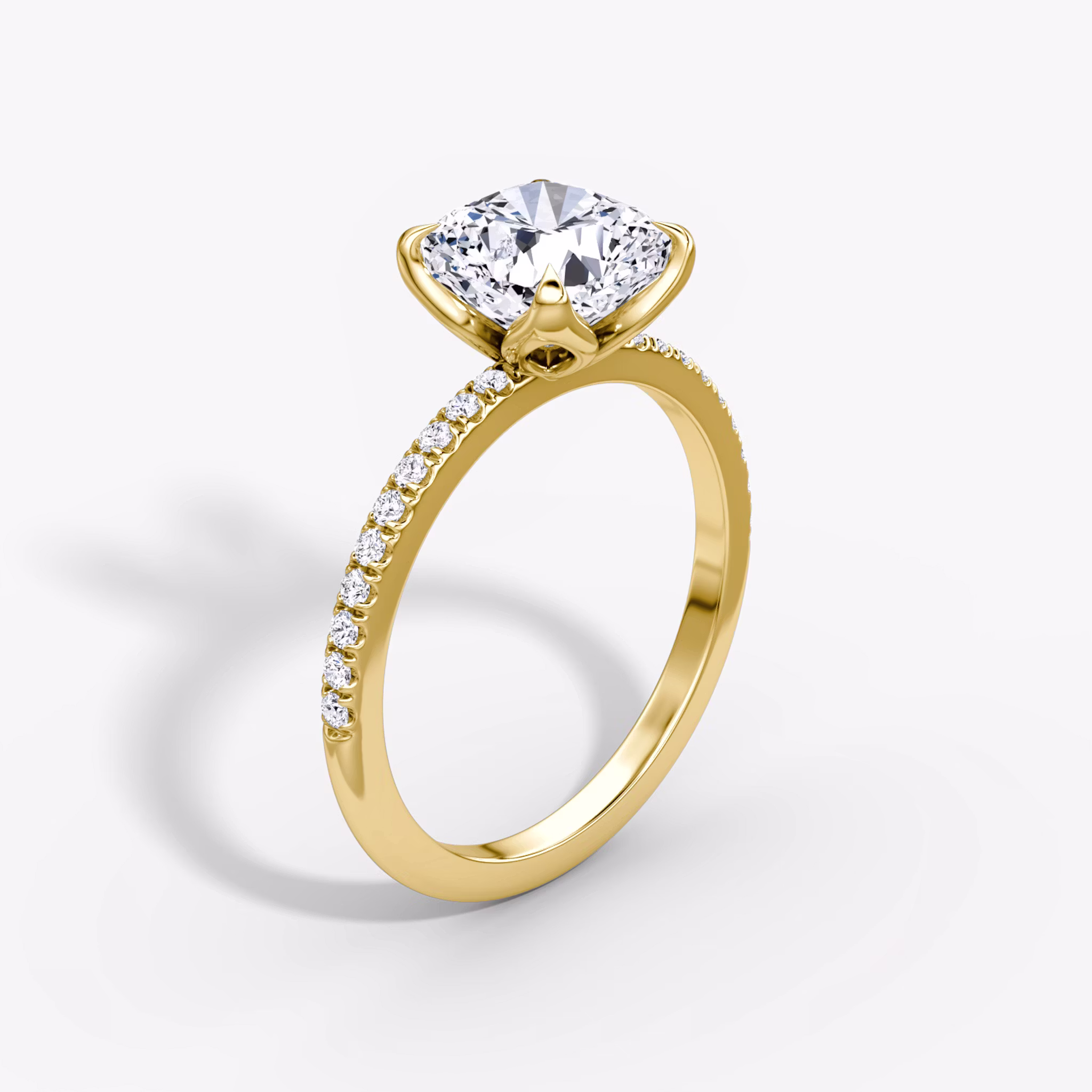 Classic Petal Cushion | Yellow Gold