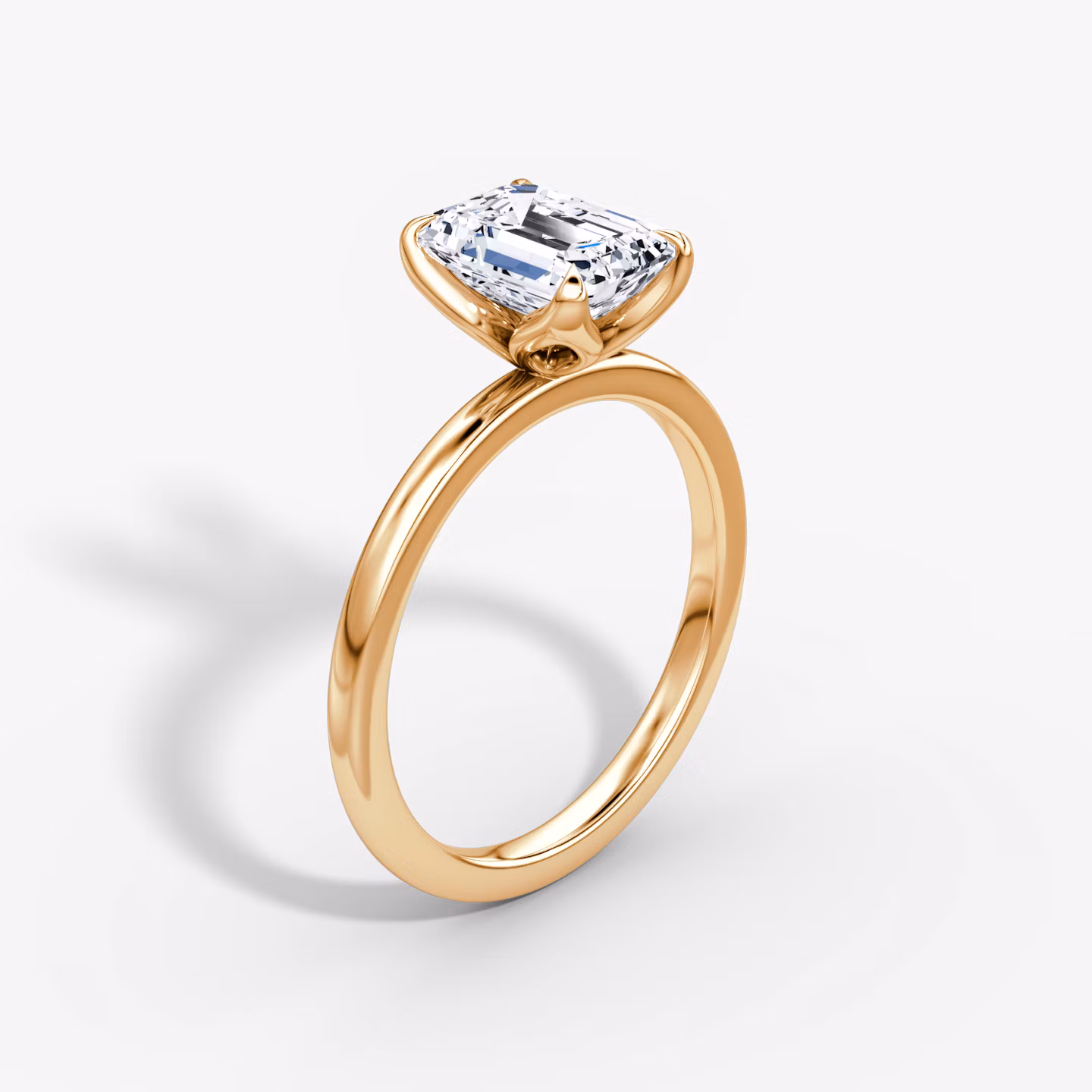 The Classic Petal Emerald | Rose Gold