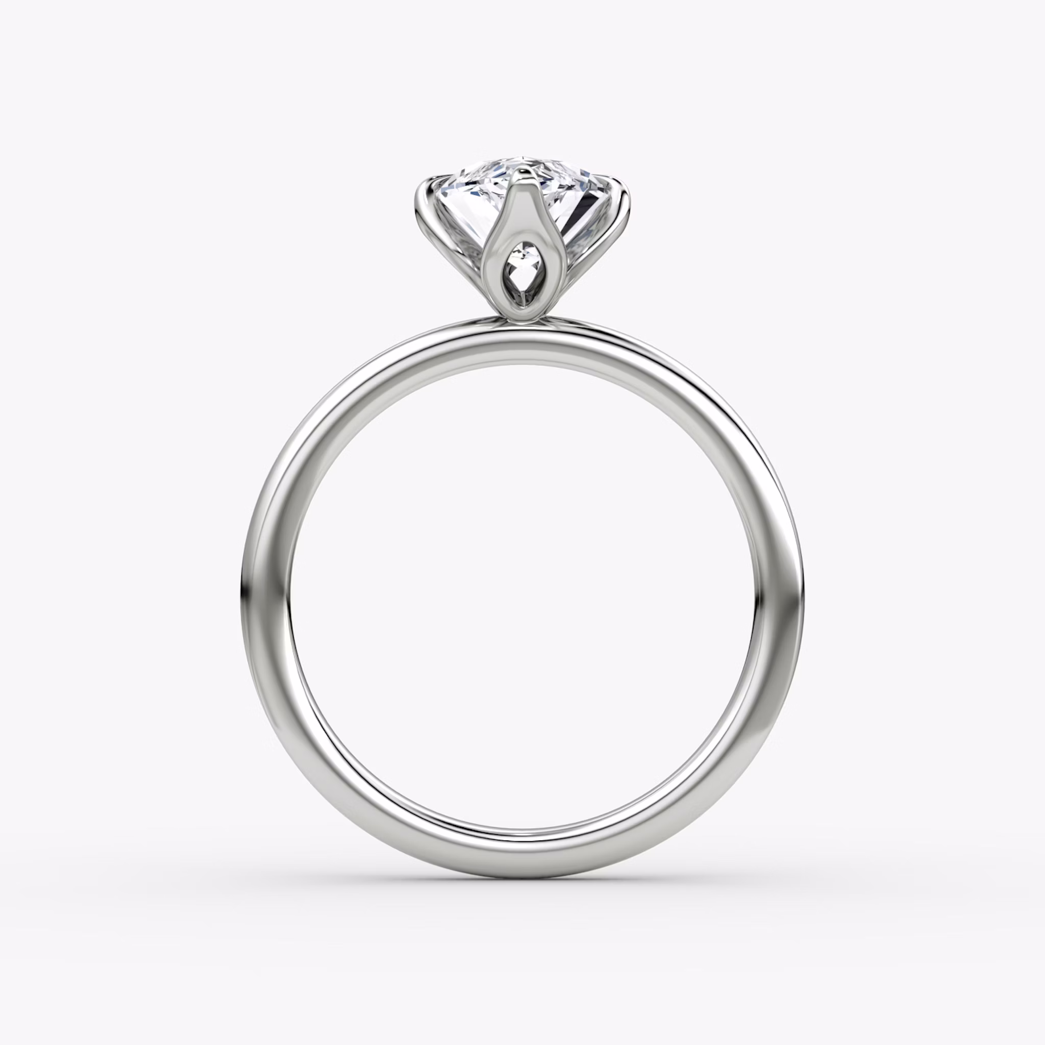 The Classic Petal | Marquise | Platinum | bandAccent: Plain | diamondOrientation: vertical | caratWeight: other