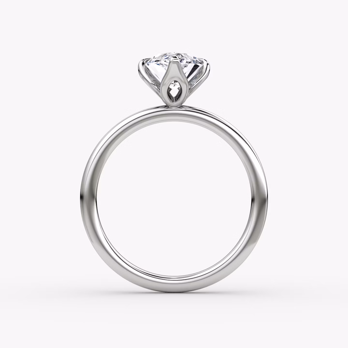 Classic Petal | Marquise | 18k | Weißgold | bandAccent: Ohne Pavé-Besatz | diamondOrientation: vertical | caratWeight: other