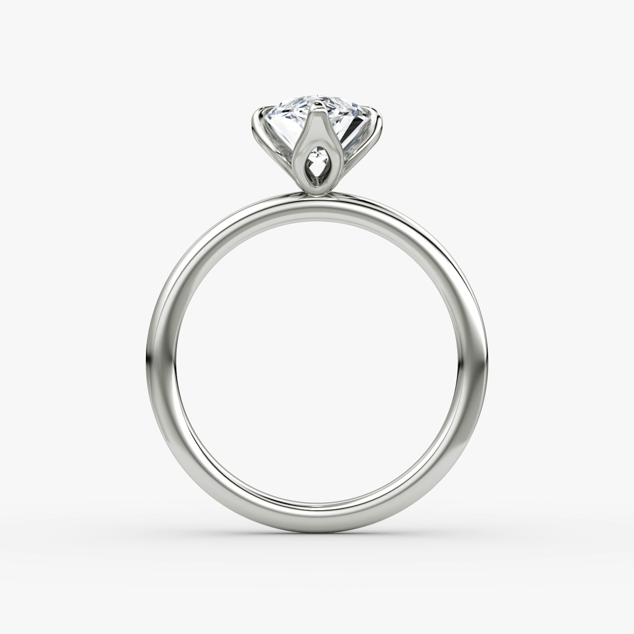 The Classic Petal | Marquise | Platinum | bandAccent: Plain | diamondOrientation: vertical | caratWeight: other