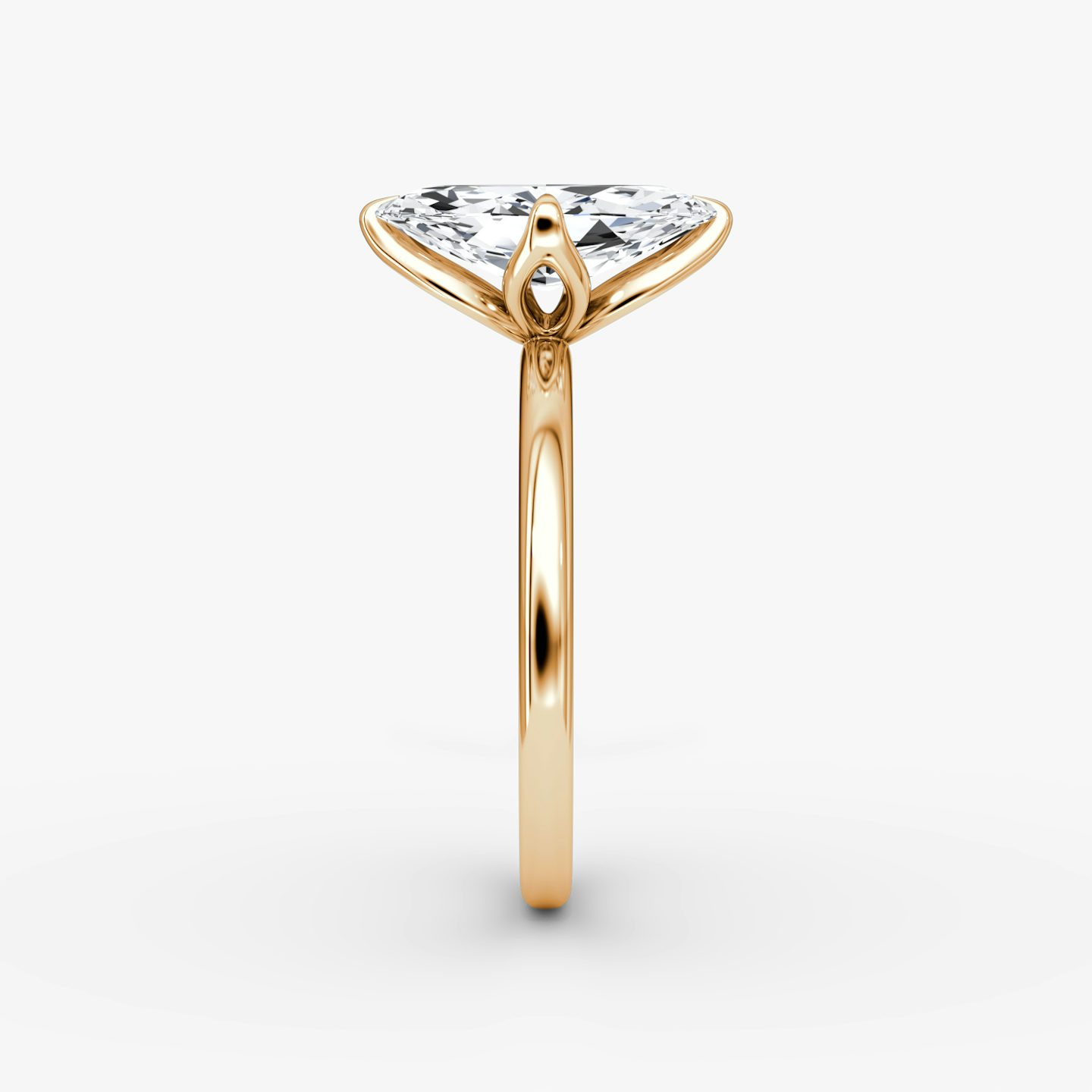 Classic Petal | Marquise | 14k | Roségold | bandAccent: Ohne Pavé-Besatz | diamondOrientation: vertical | caratWeight: other