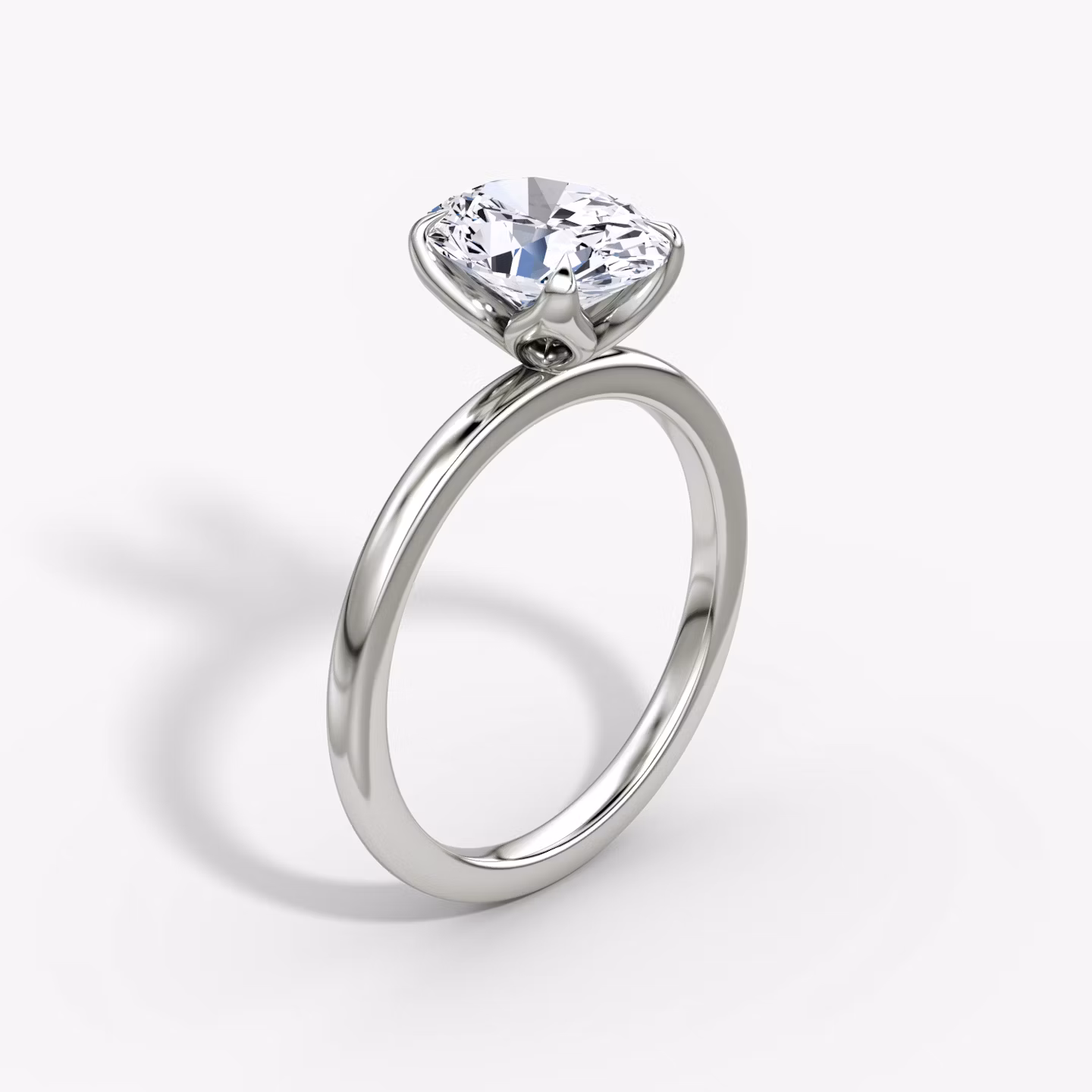 The Classic Petal Oval | Platinum