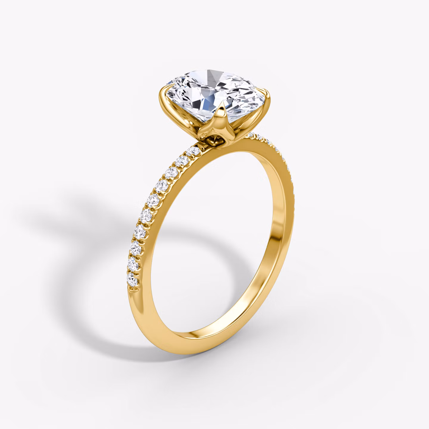 The Classic Petal Oval | Yellow Gold