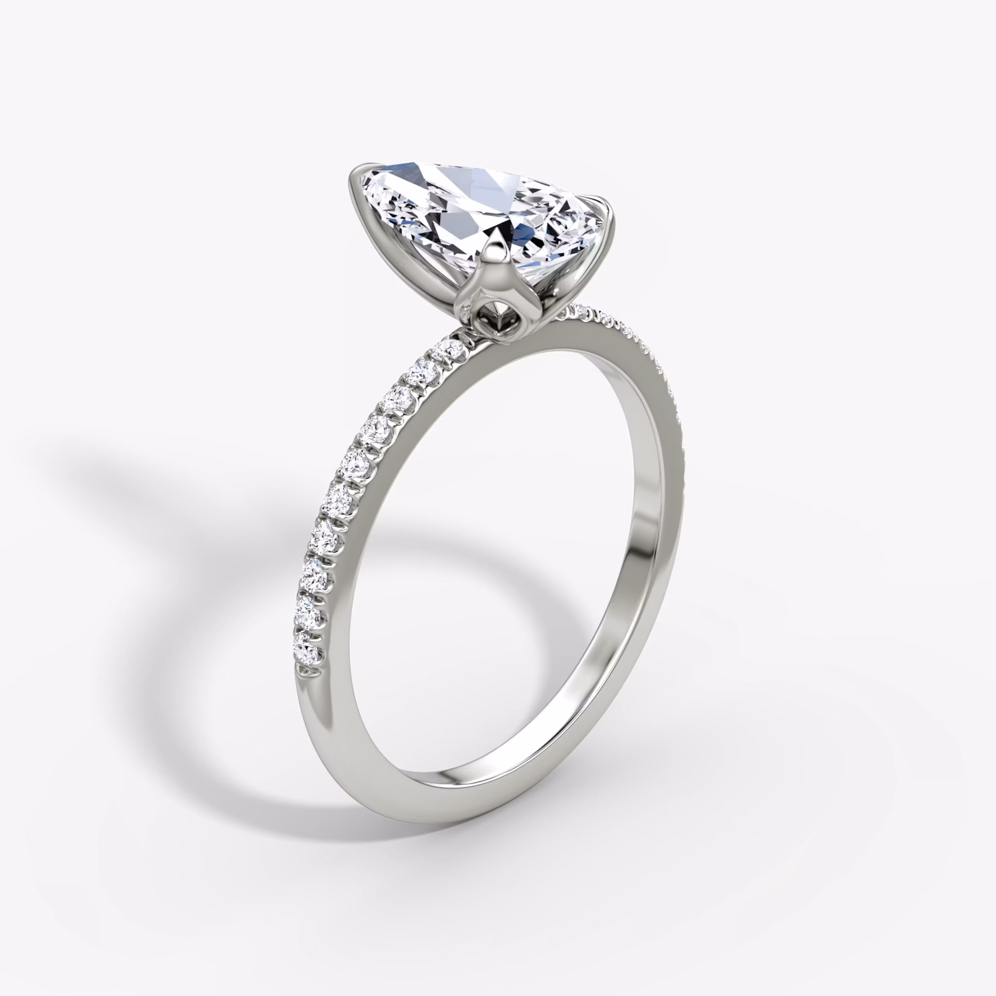 Classic Petal Pear | Platinum