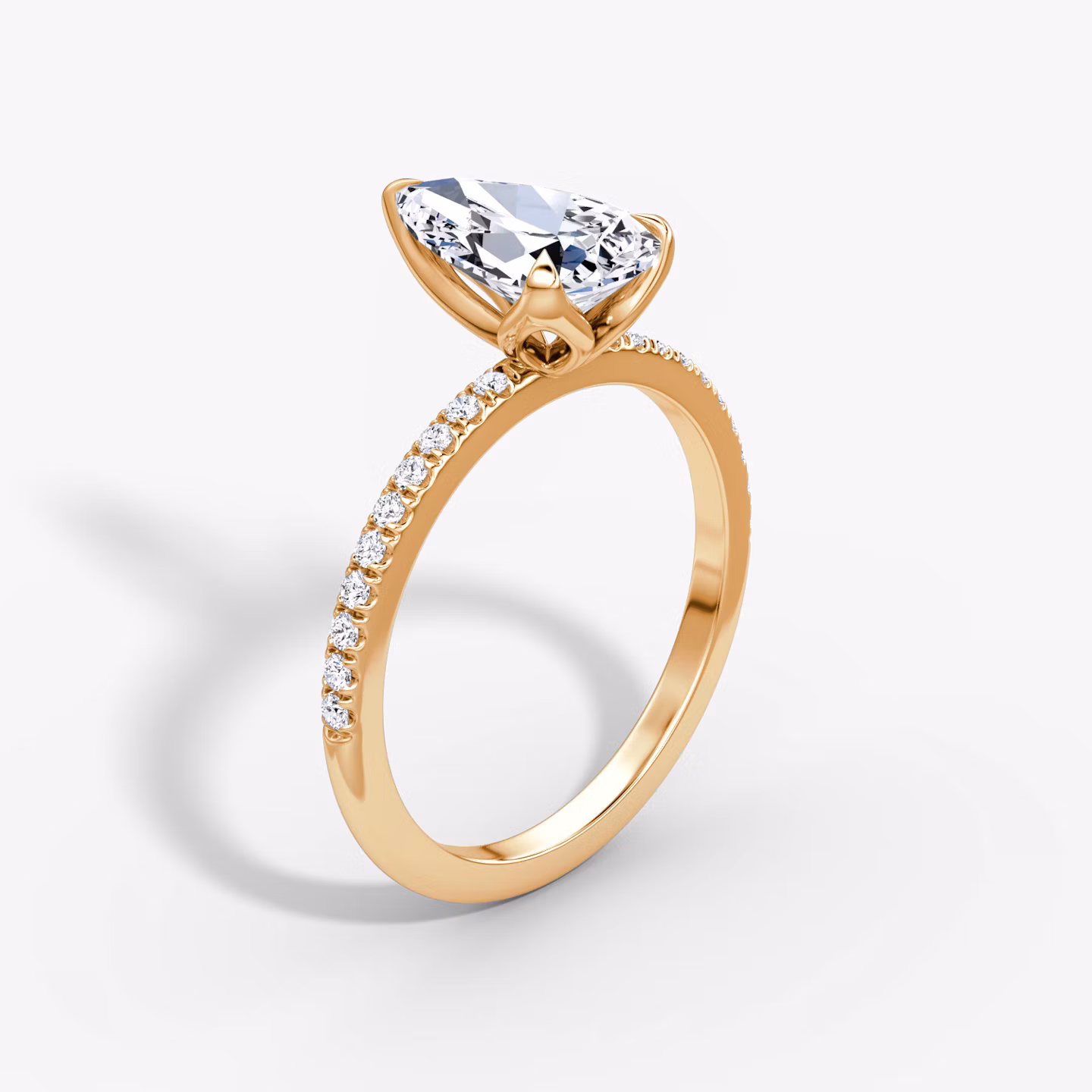 The Classic Petal Pear | Rose Gold