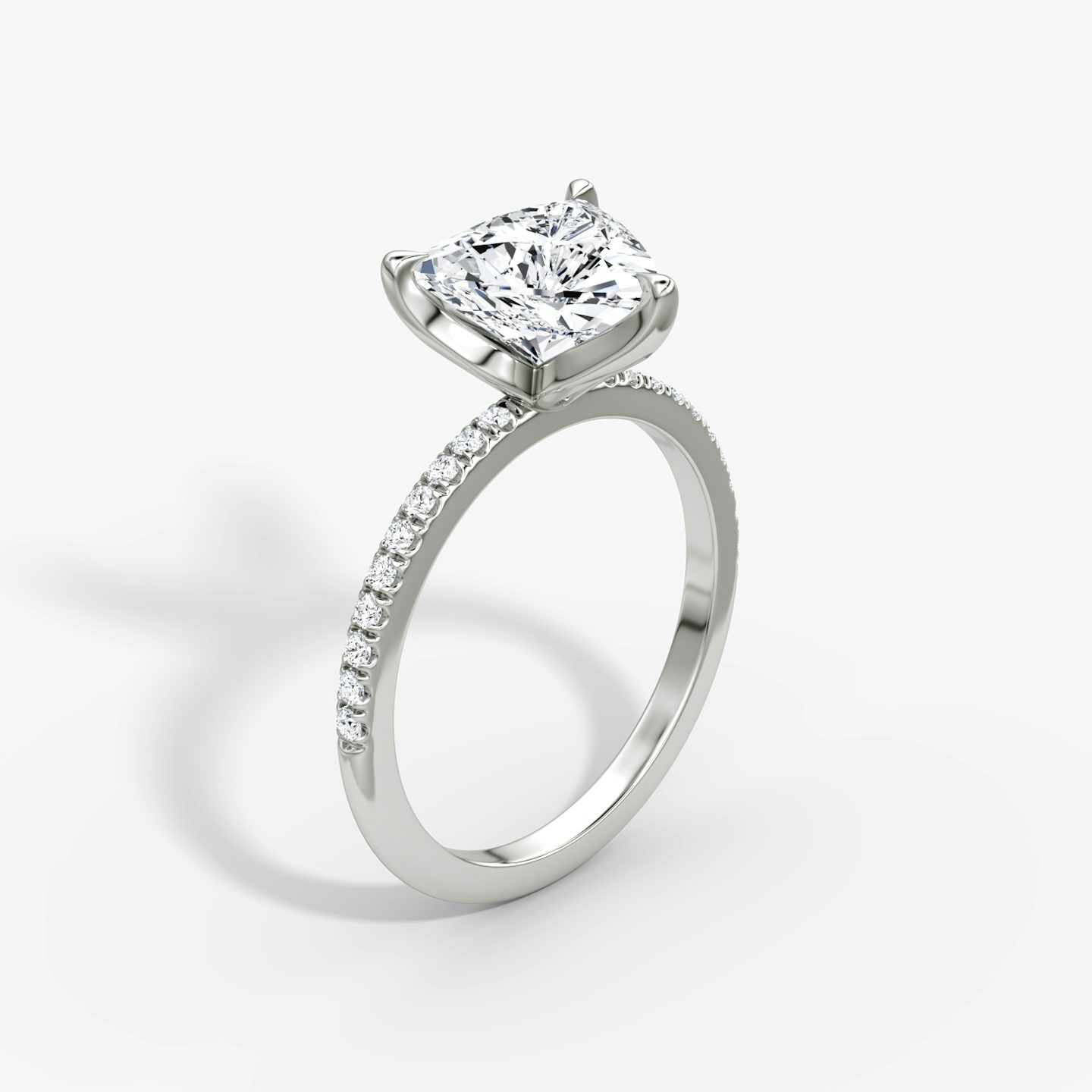 Classic Petal | Trillant | Platin | bandAccent: Mit Pavé-Besatz | diamondOrientation: vertical | caratWeight: other