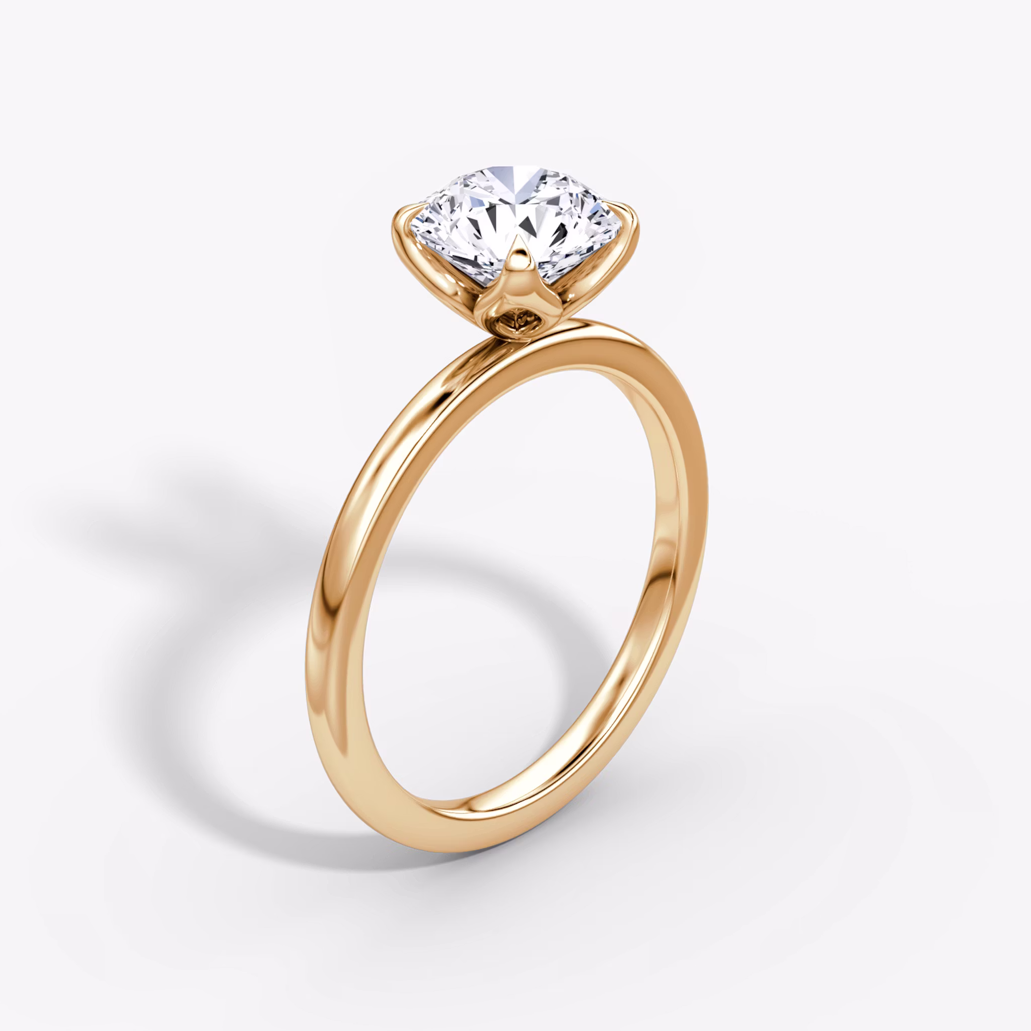 Classic Petal Round Brilliant | Rose Gold