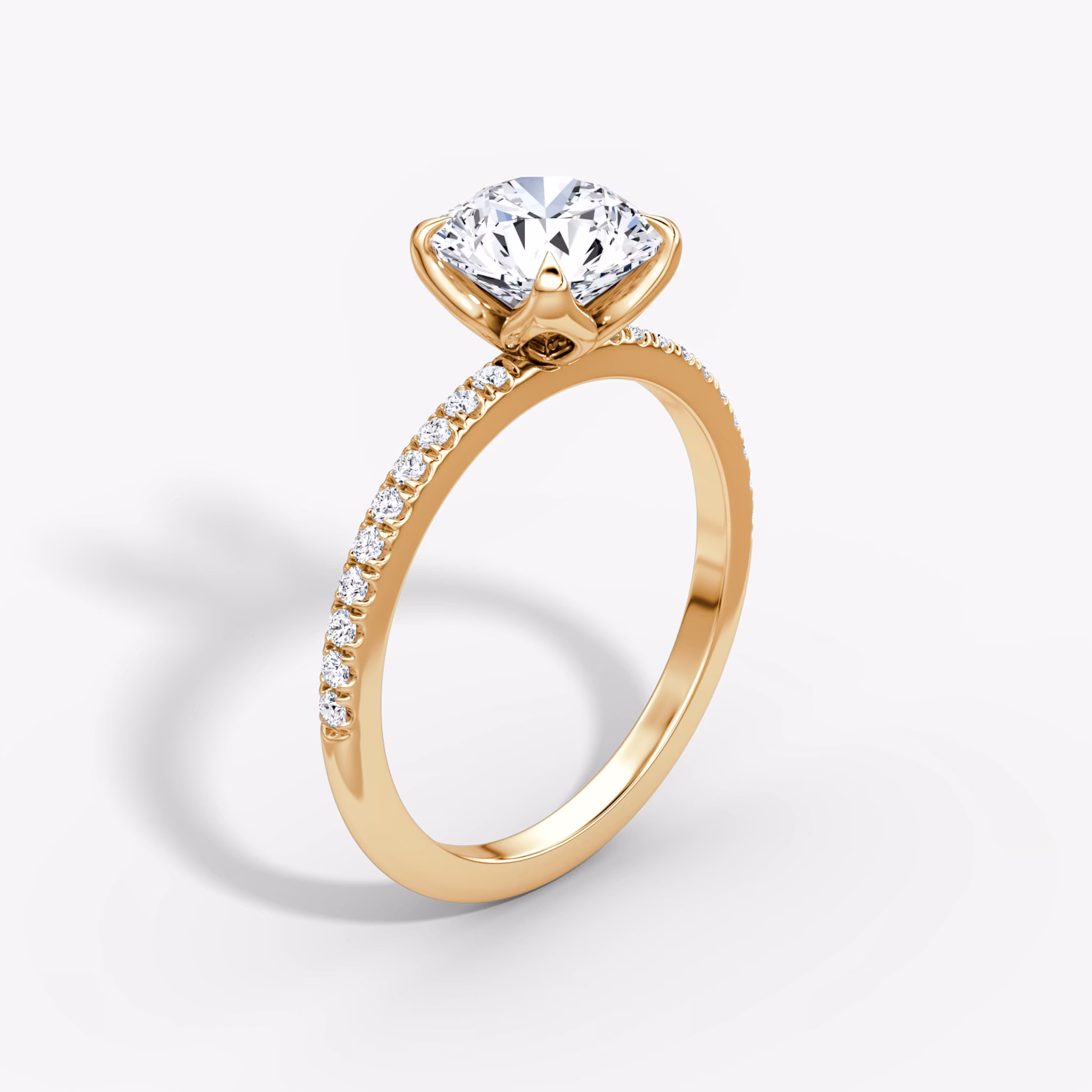 Classic Petal Round Brilliant | Rose Gold