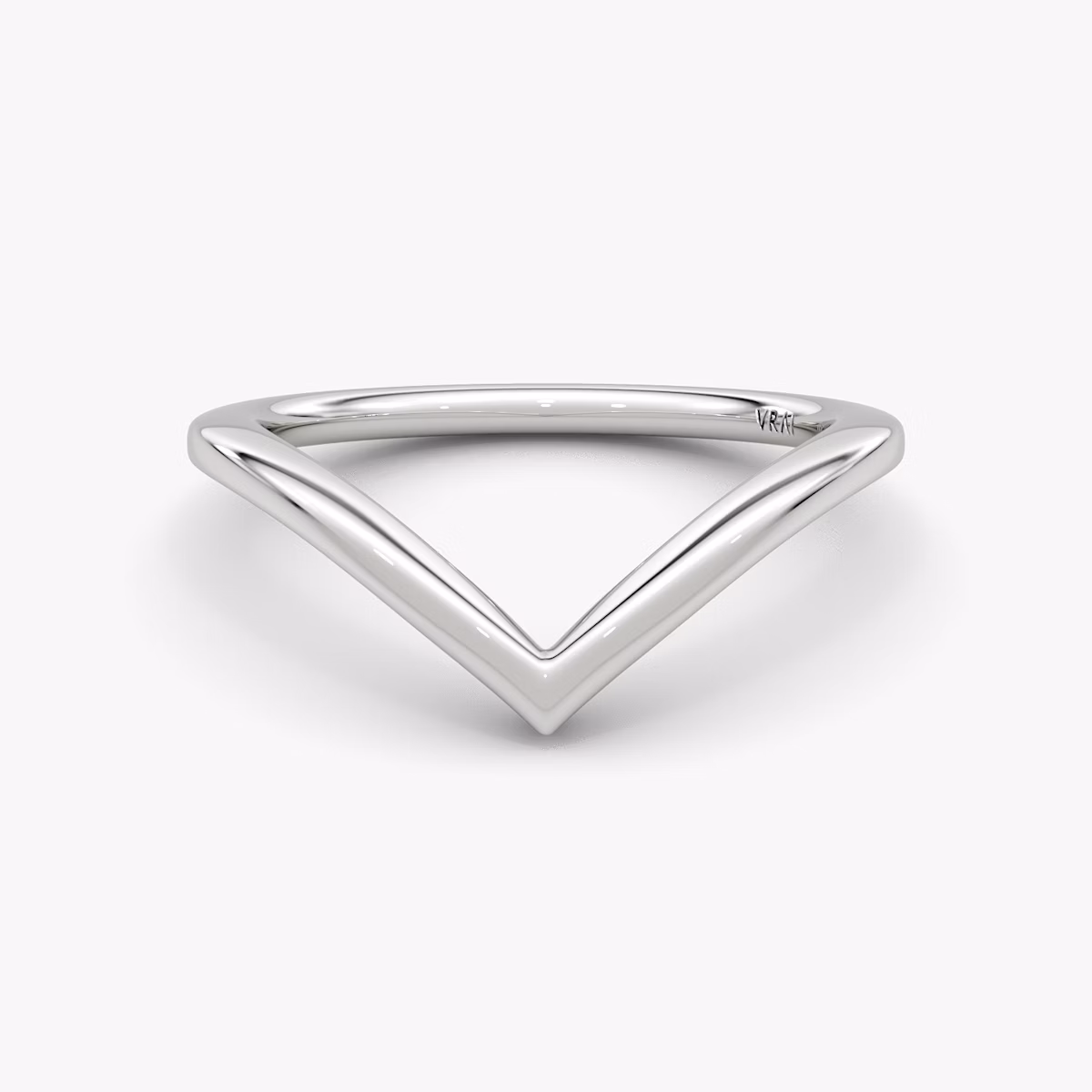 petite signature v band plain platinum