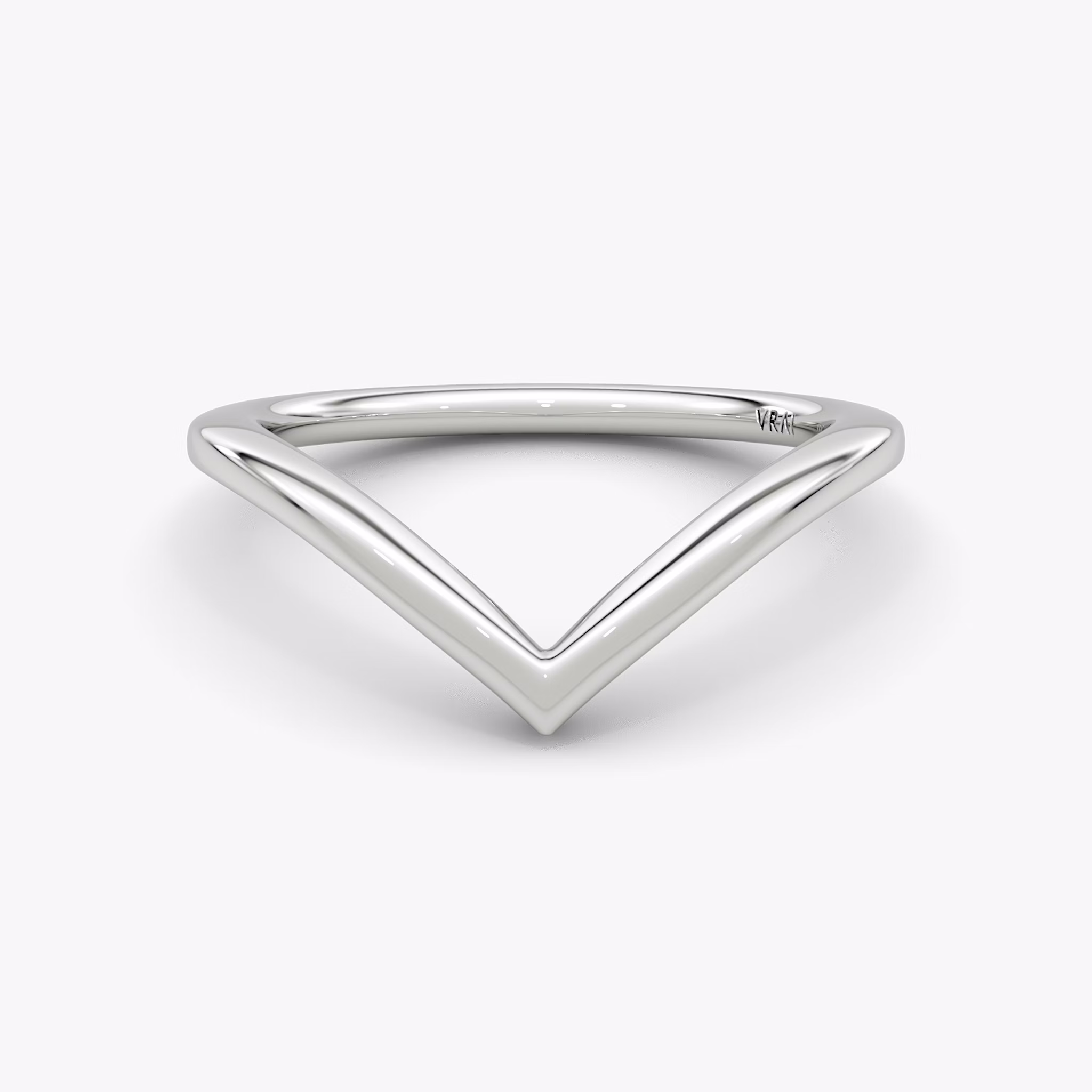 petite signature v band plain platinum