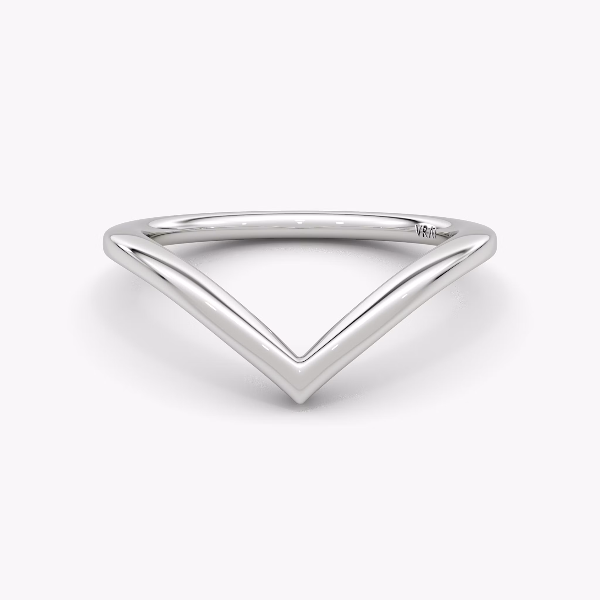 petite signature v band plain platinum