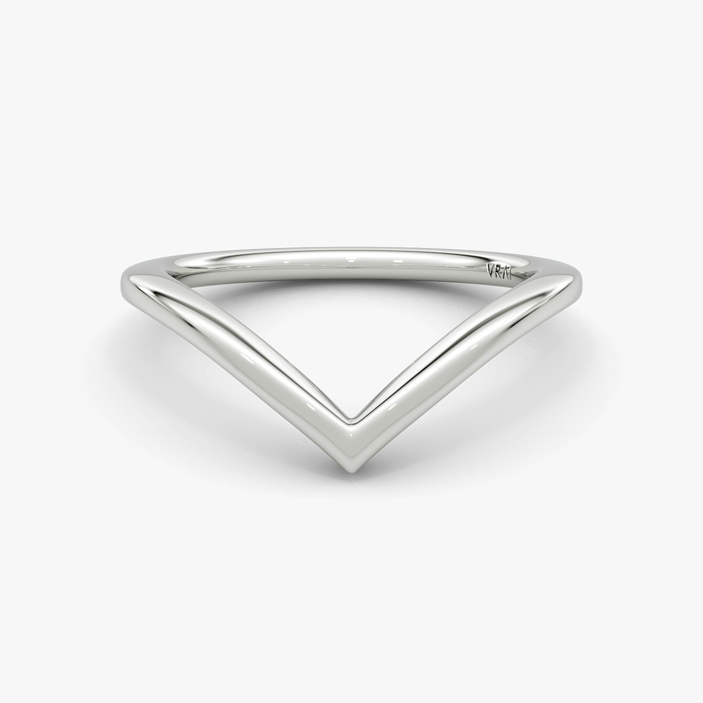 petite signature v band plain platinum