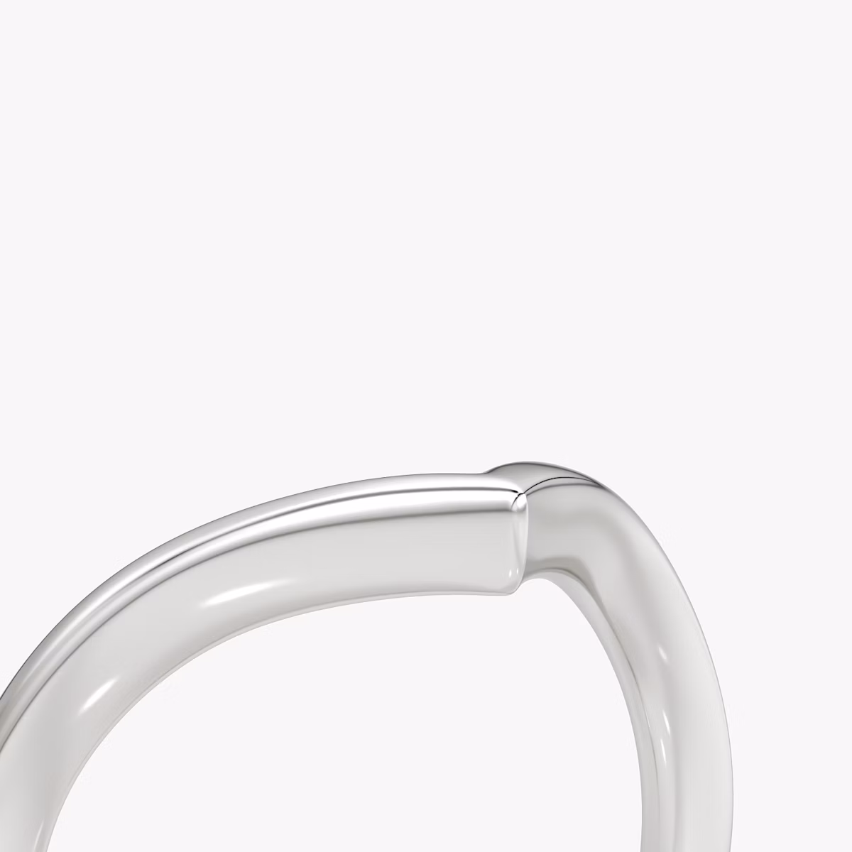 The Signature V Band | Platinum | bandAccent: Plain | bandVersion: petite