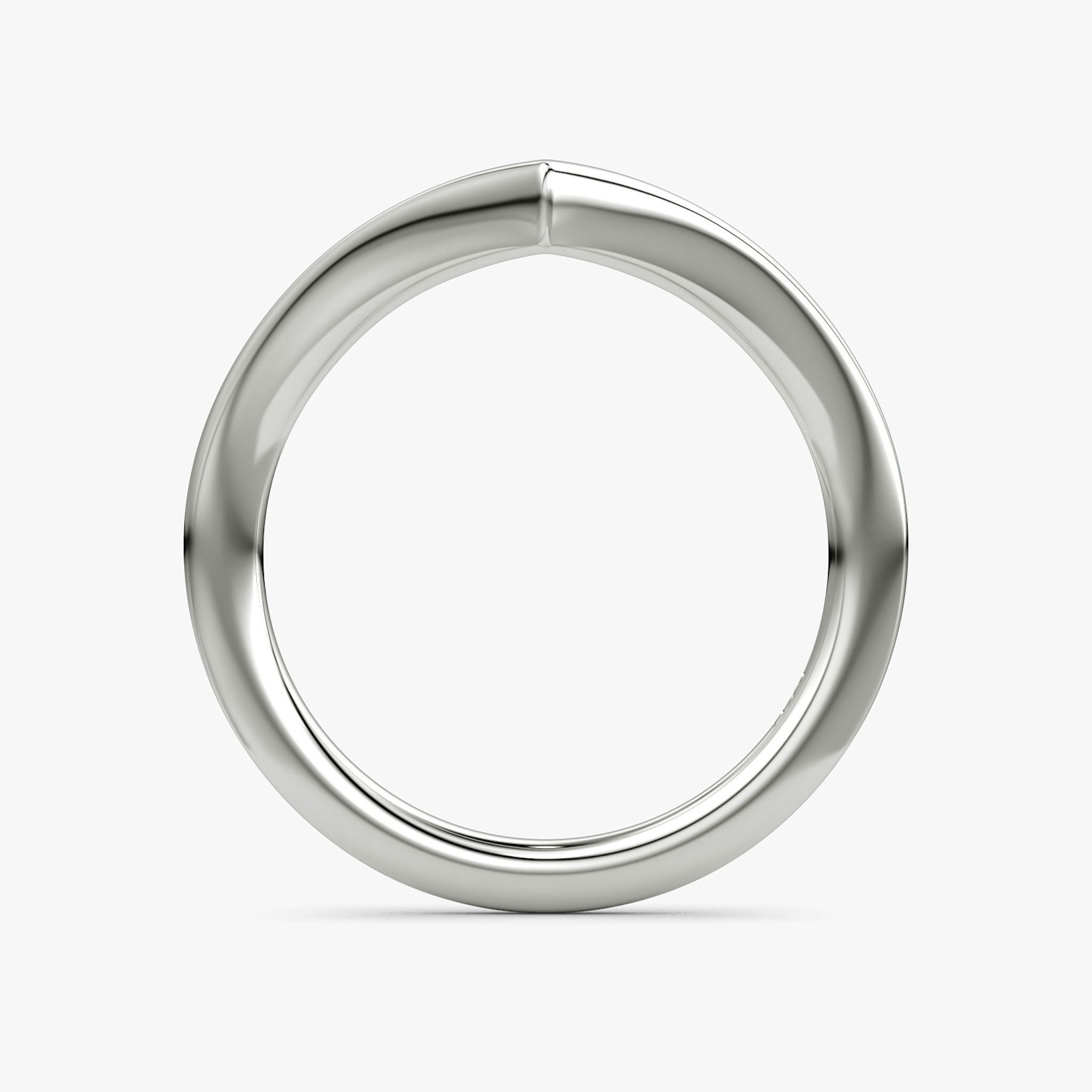 The Signature V Band | Platinum | bandAccent: Plain | bandVersion: petite