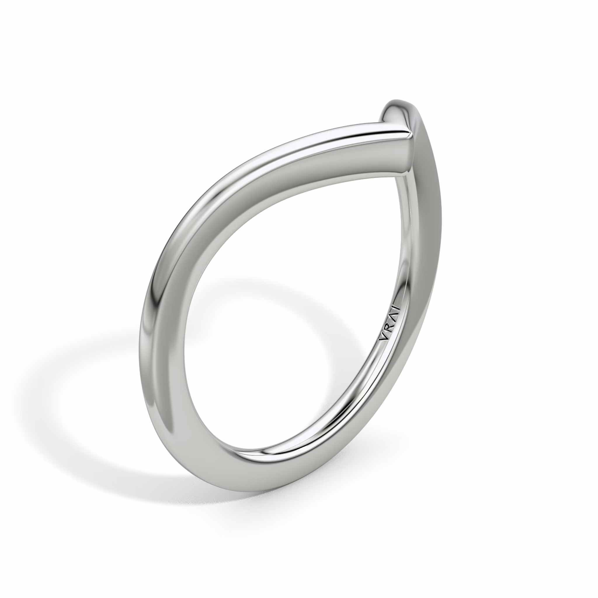 The Signature V Band | Platinum | bandAccent: Plain | bandVersion: petite