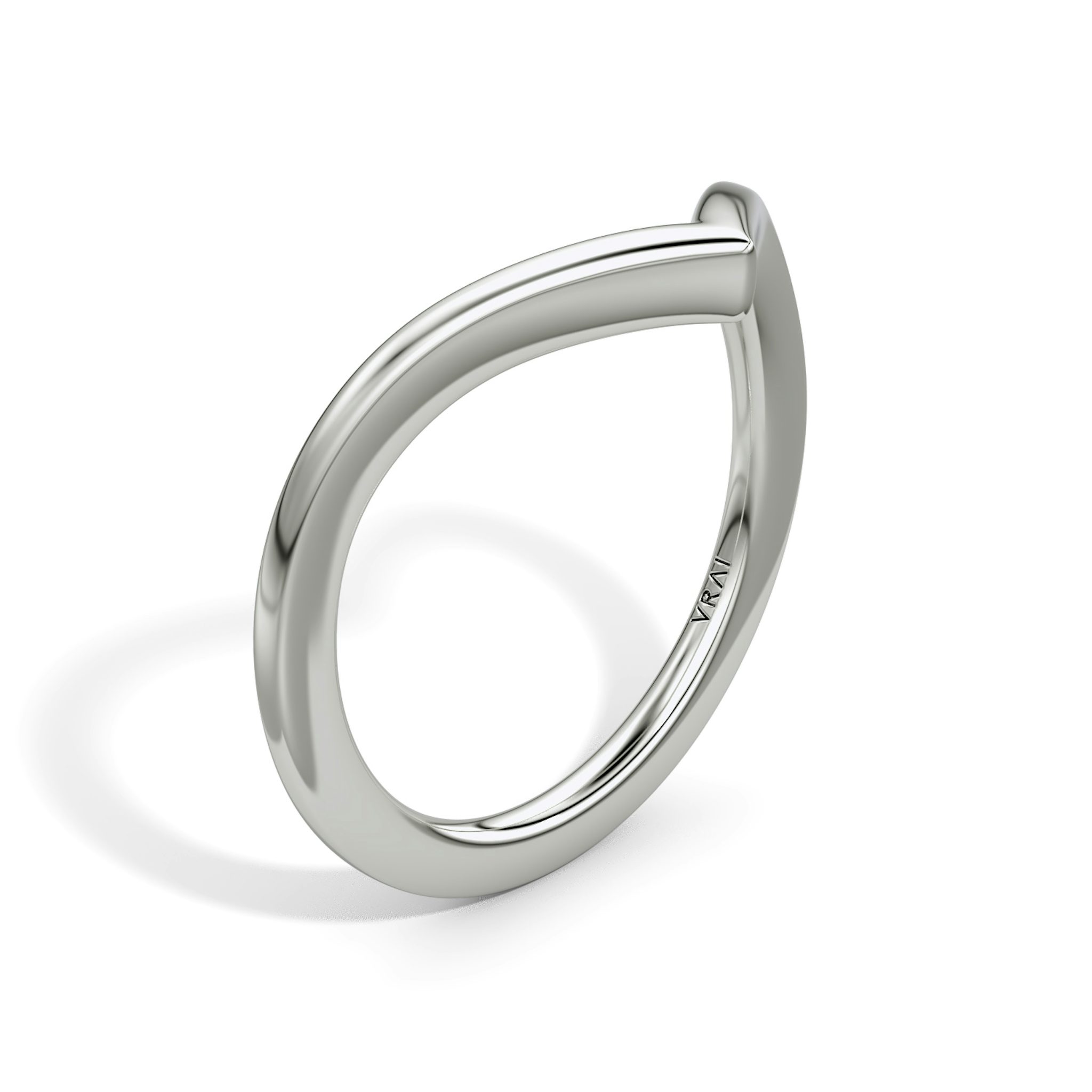 The Signature V Band | Platinum | bandAccent: Plain | bandVersion: petite