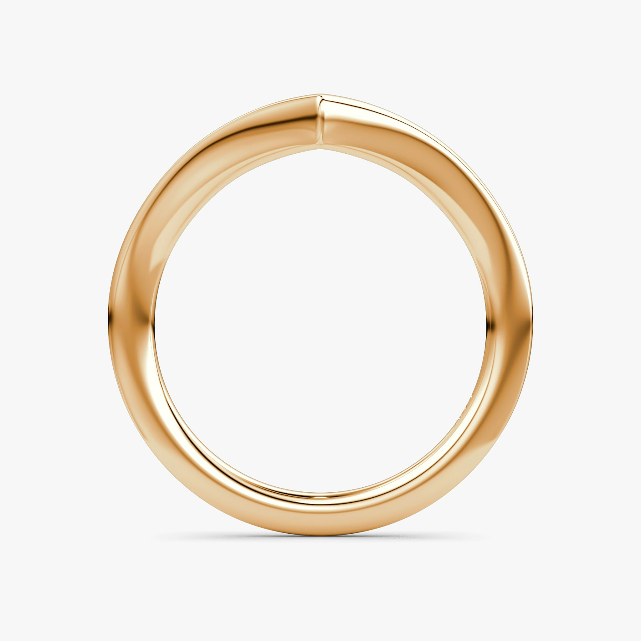 Alianza Signature V | 14k | Oro rosa | bandAccent: Simple | bandVersion: petite