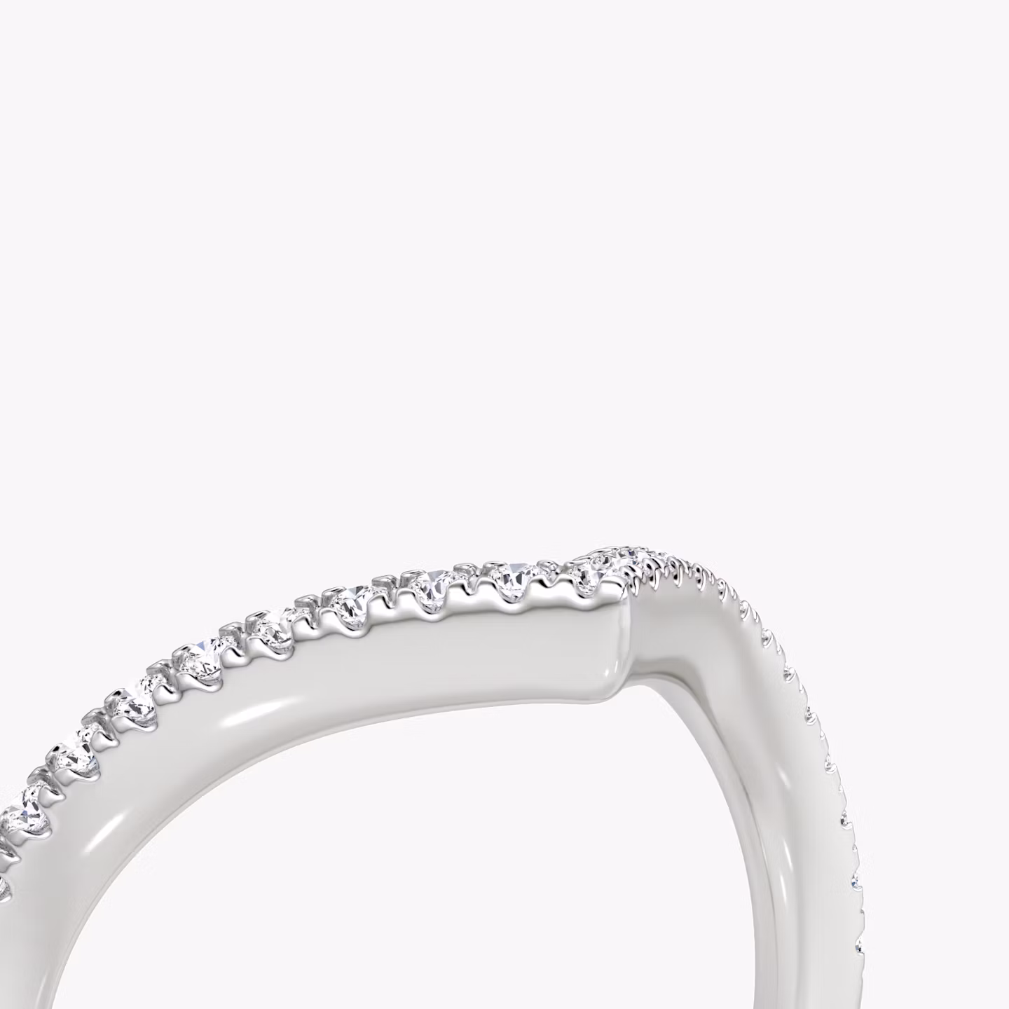 Alianza Signature V | Platino | bandAccent: Pavé | bandVersion: petite