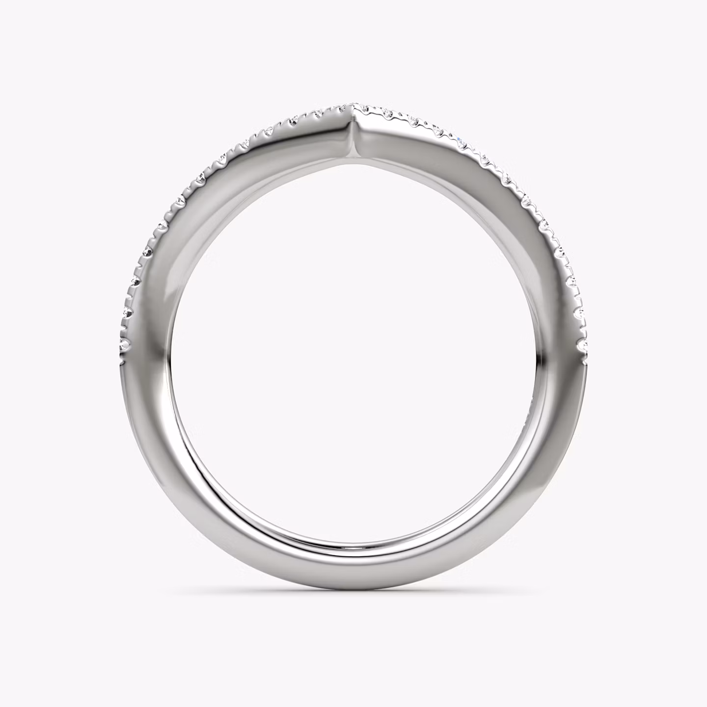 Alianza Signature V | Platino | bandAccent: Pavé | bandVersion: petite
