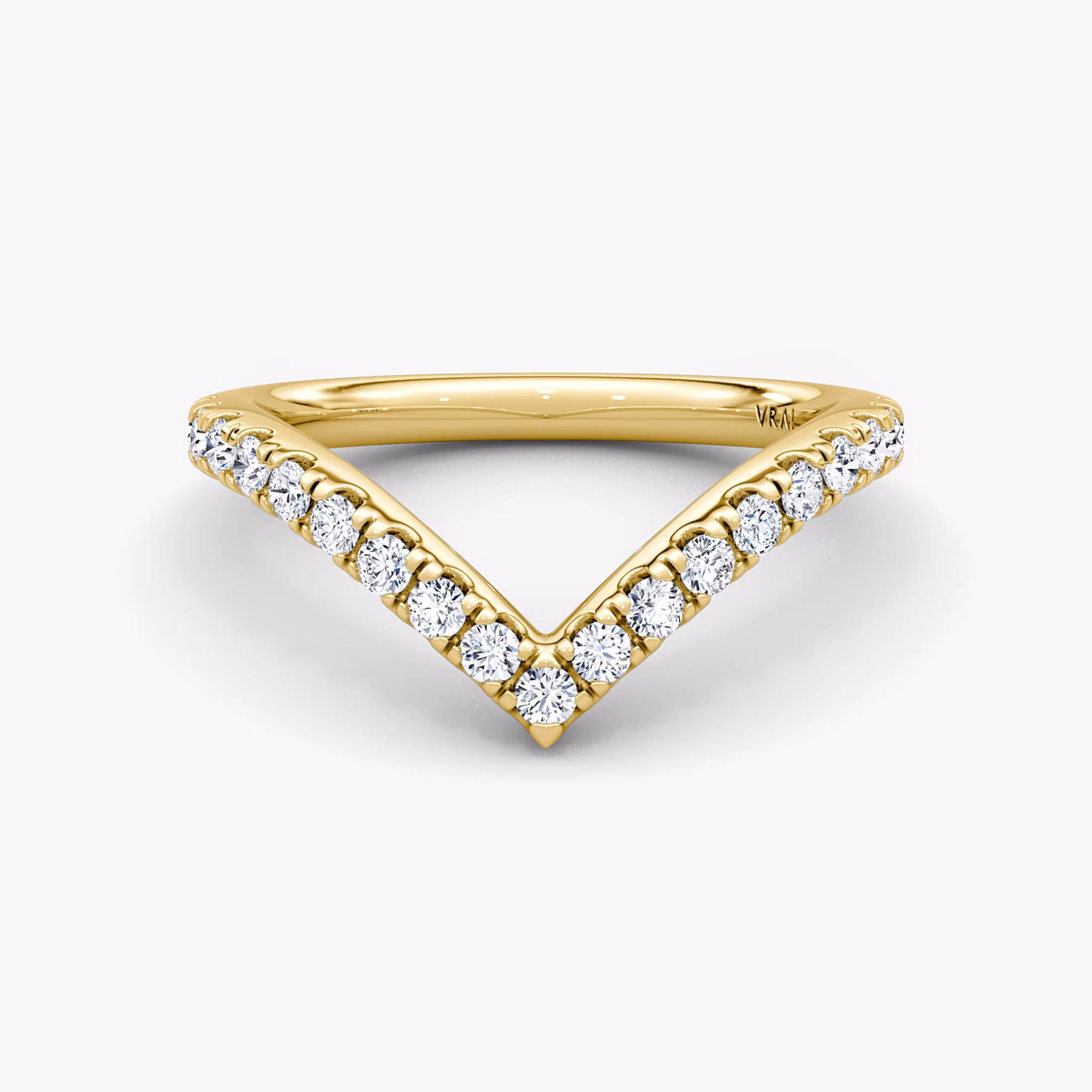 Signature V Ehering Rund | Yellow Gold