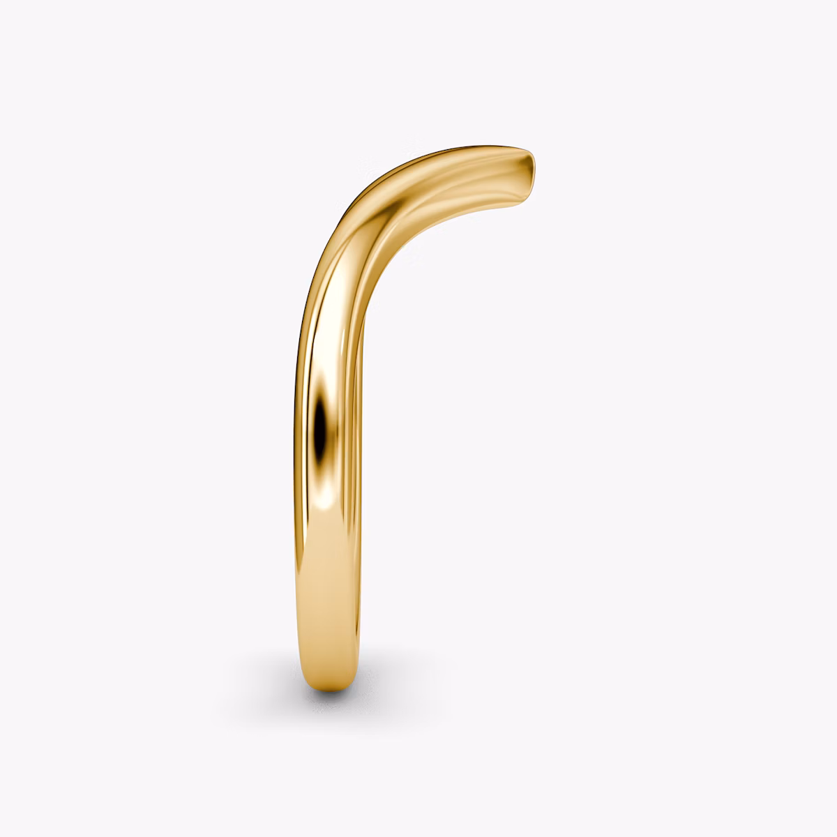 The Signature V Band | 18k | Yellow Gold | bandAccent: Plain | bandVersion: original