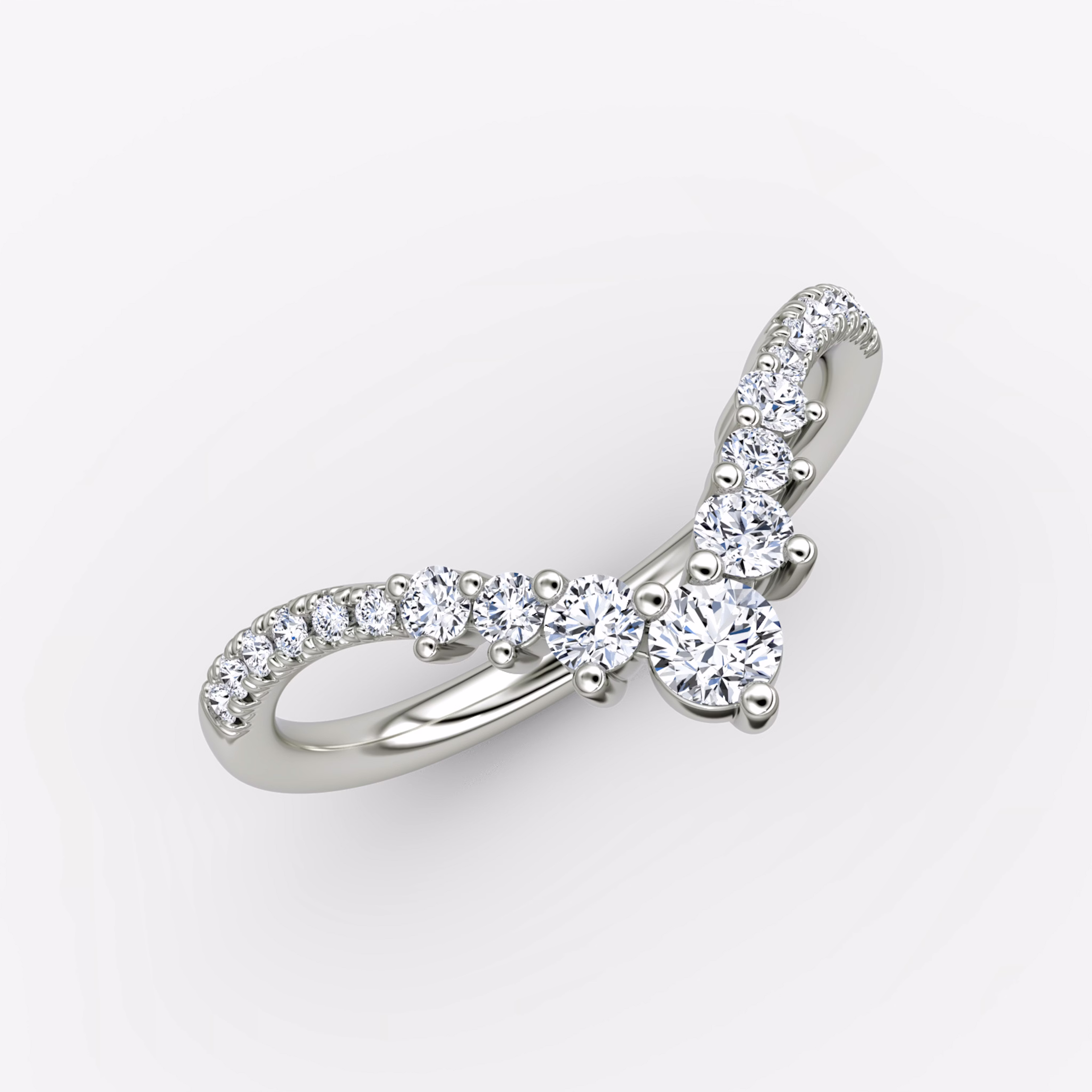Floral wedding band