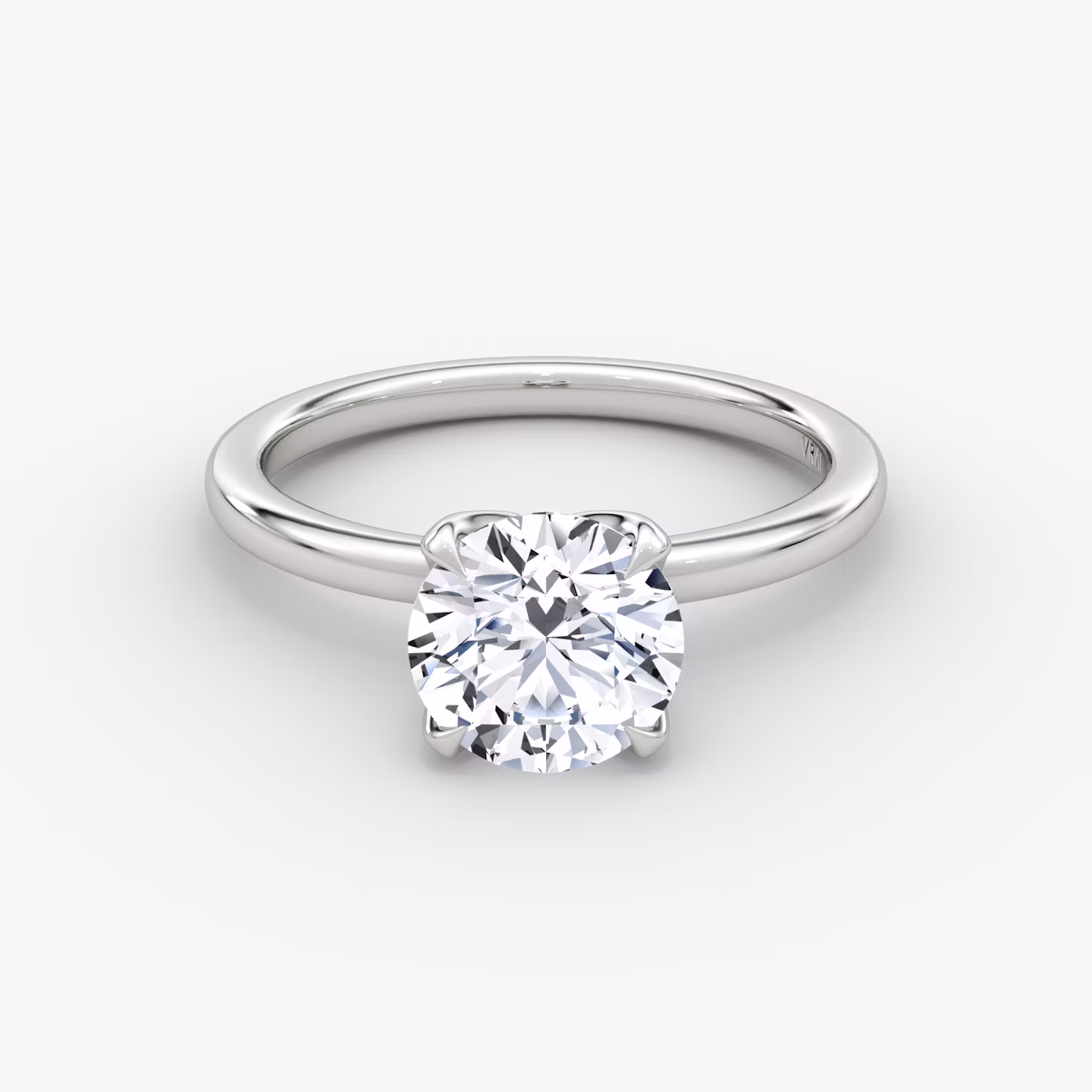 Classic Petal | Rund | Platin | bandAccent: Ohne Pavé-Besatz | caratWeight: 1.0ct | diamondOrientation: vertical
