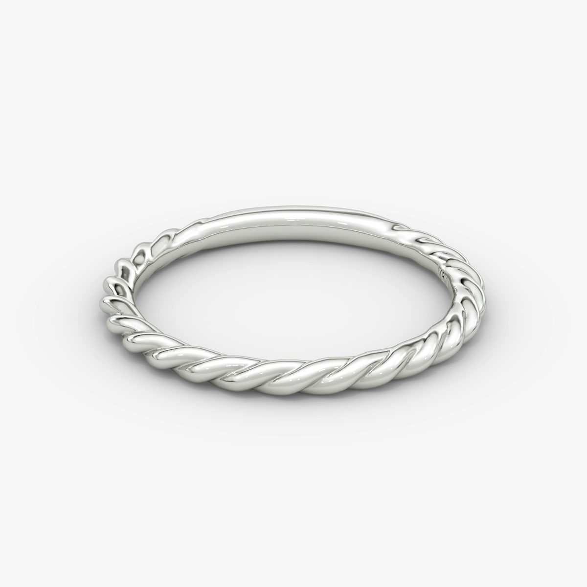 The Rope Band in Platinum | VRAI Rings & Wedding Bands