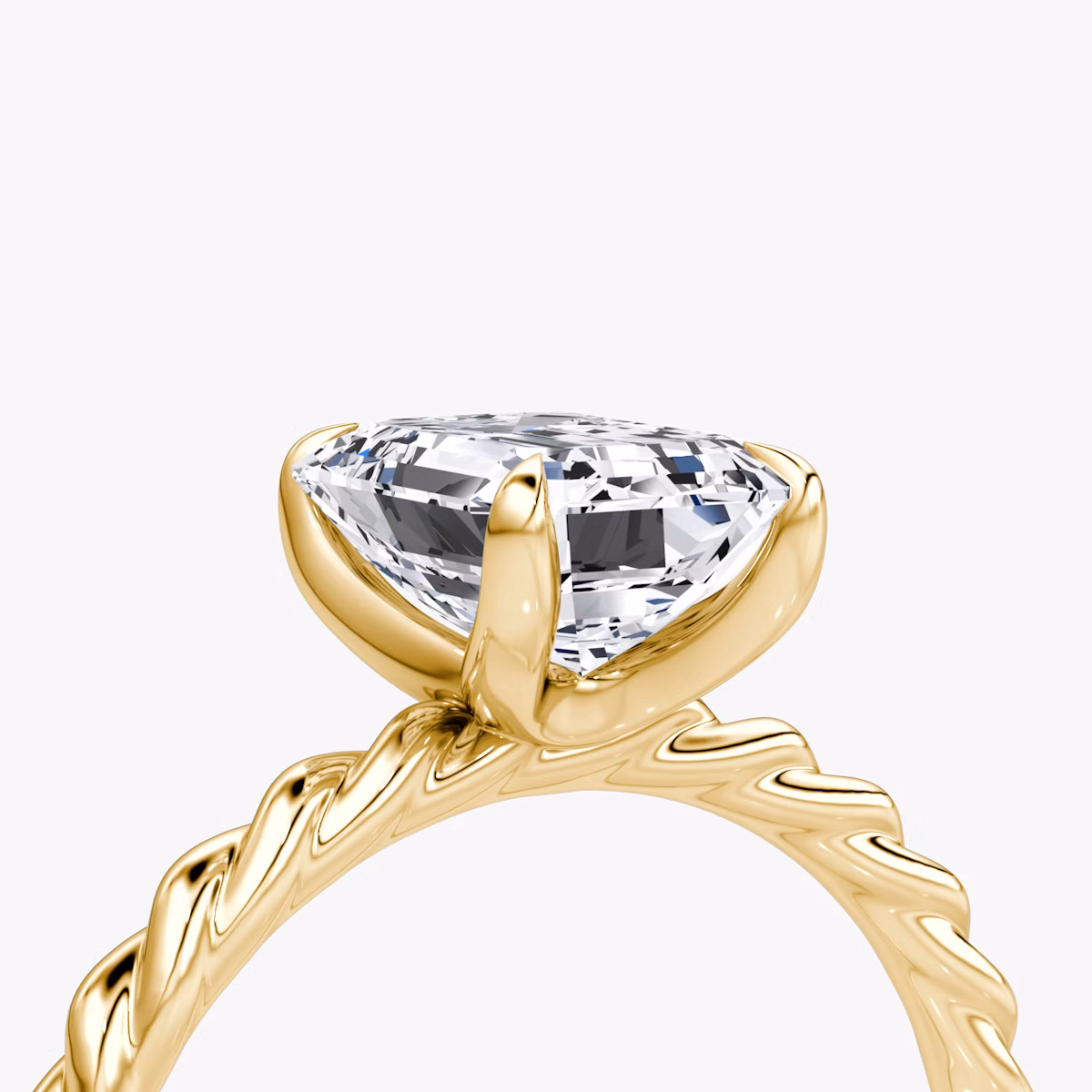 The Classic Rope | Emerald | 18k | Yellow Gold | bandAccent: Plain | diamondOrientation: vertical | caratWeight: other