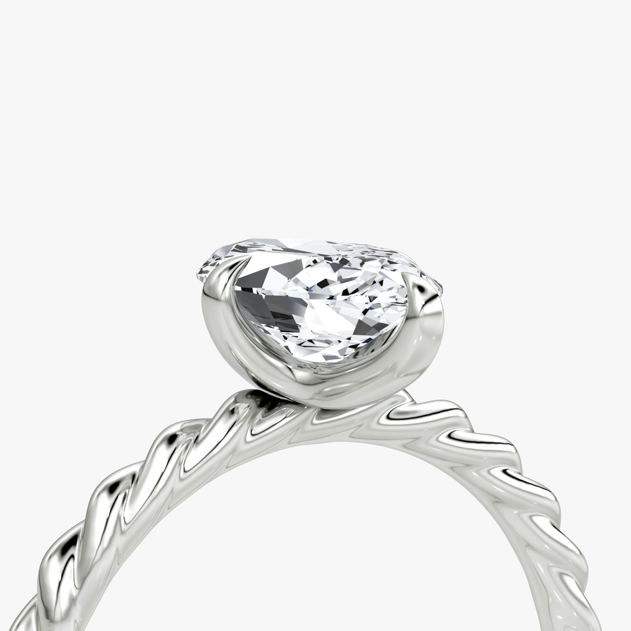 The Classic Rope | Marquise | Platinum | bandAccent: Plain | diamondOrientation: vertical | caratWeight: other