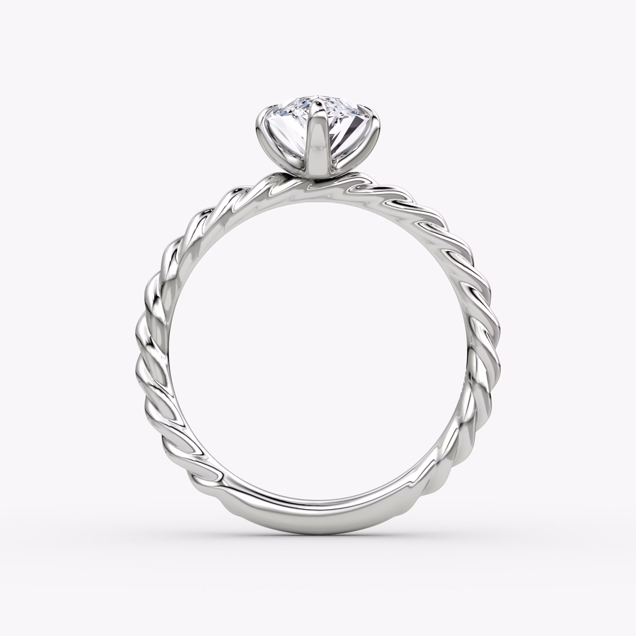 The Classic Rope | Marquise | Platinum | bandAccent: Plain | diamondOrientation: vertical | caratWeight: other