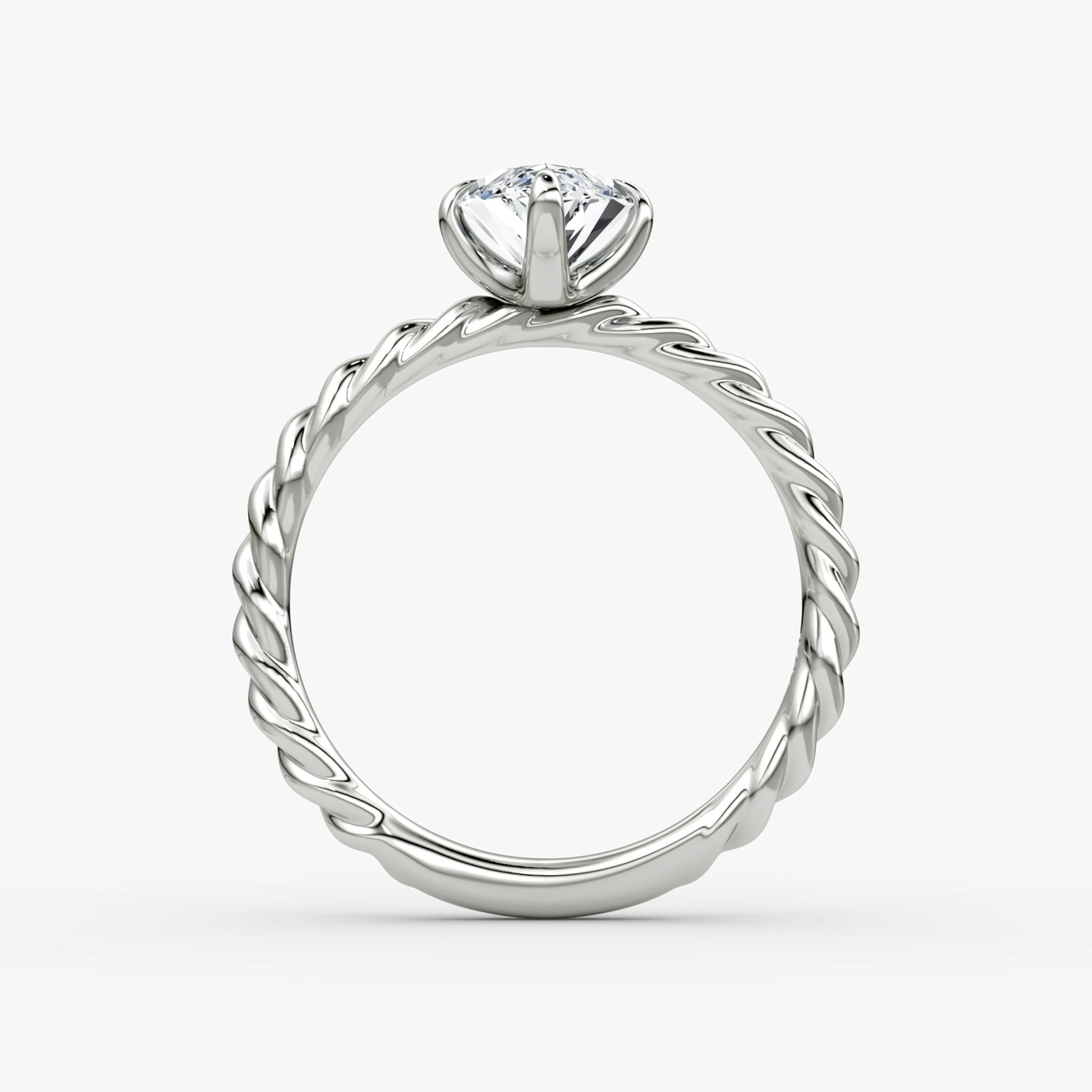 The Classic Rope | Marquise | Platinum | bandAccent: Plain | diamondOrientation: vertical | caratWeight: other