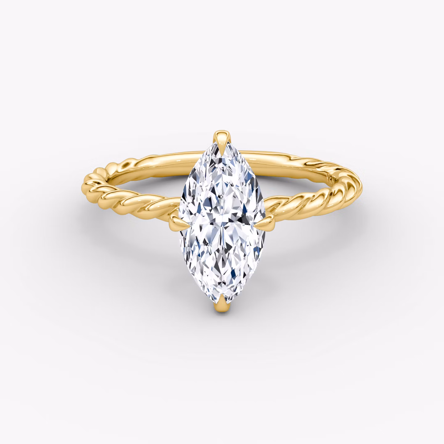 The Classic Rope Marquise | Yellow Gold