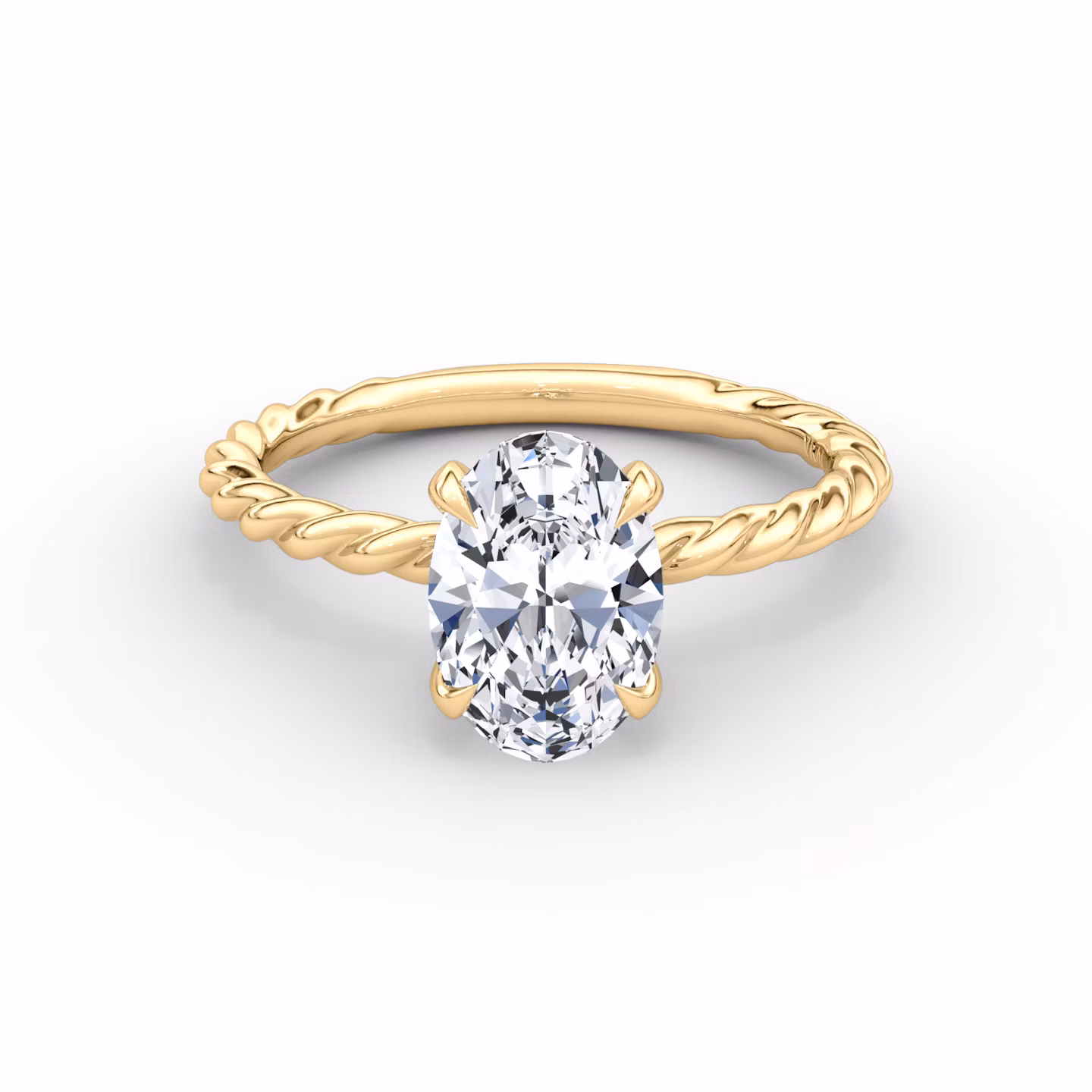 The Classic Rope Oval | Yellow Gold