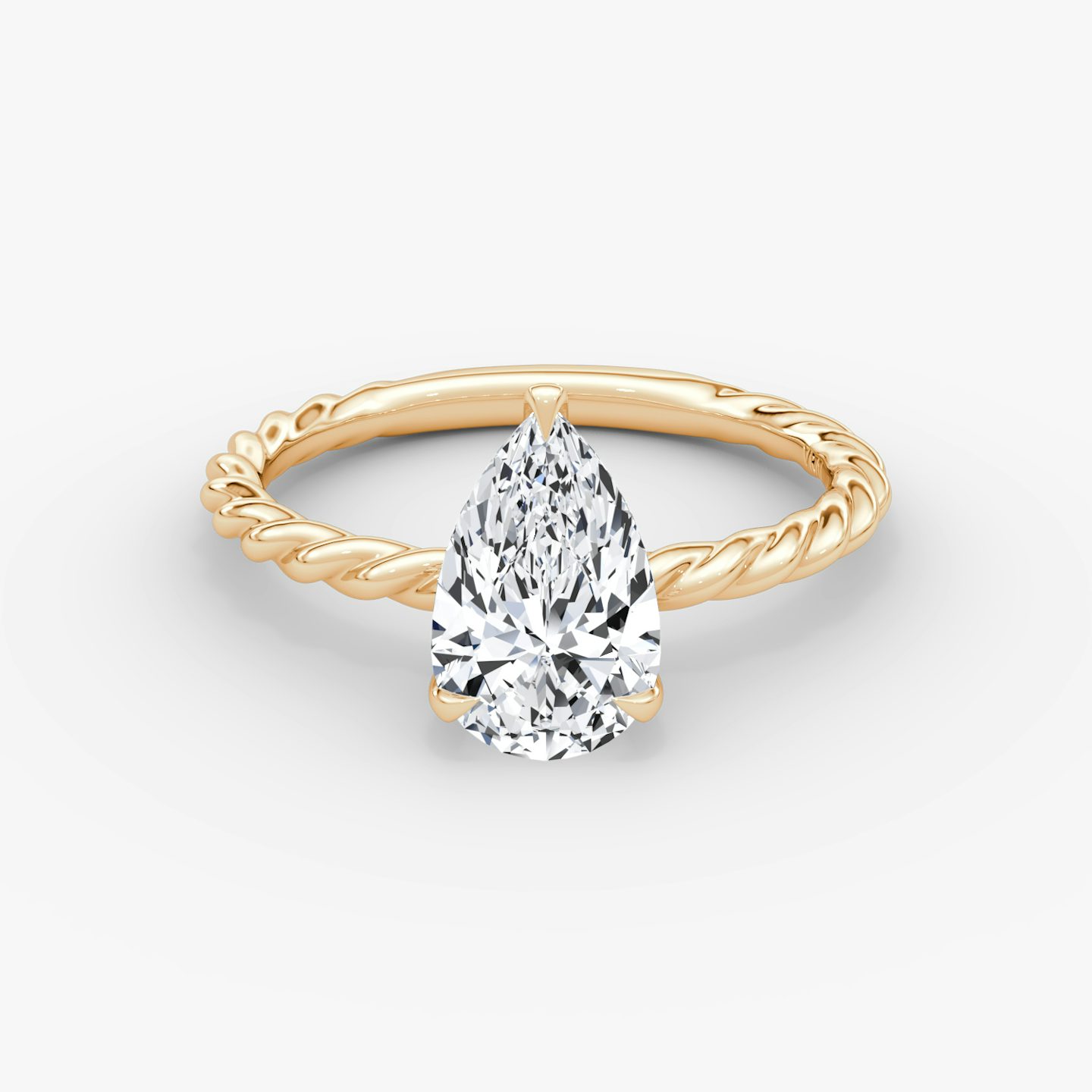 Classic Rope | Tropfen | 14k | Roségold | bandAccent: Ohne Pavé-Besatz | diamondOrientation: vertical | caratWeight: other