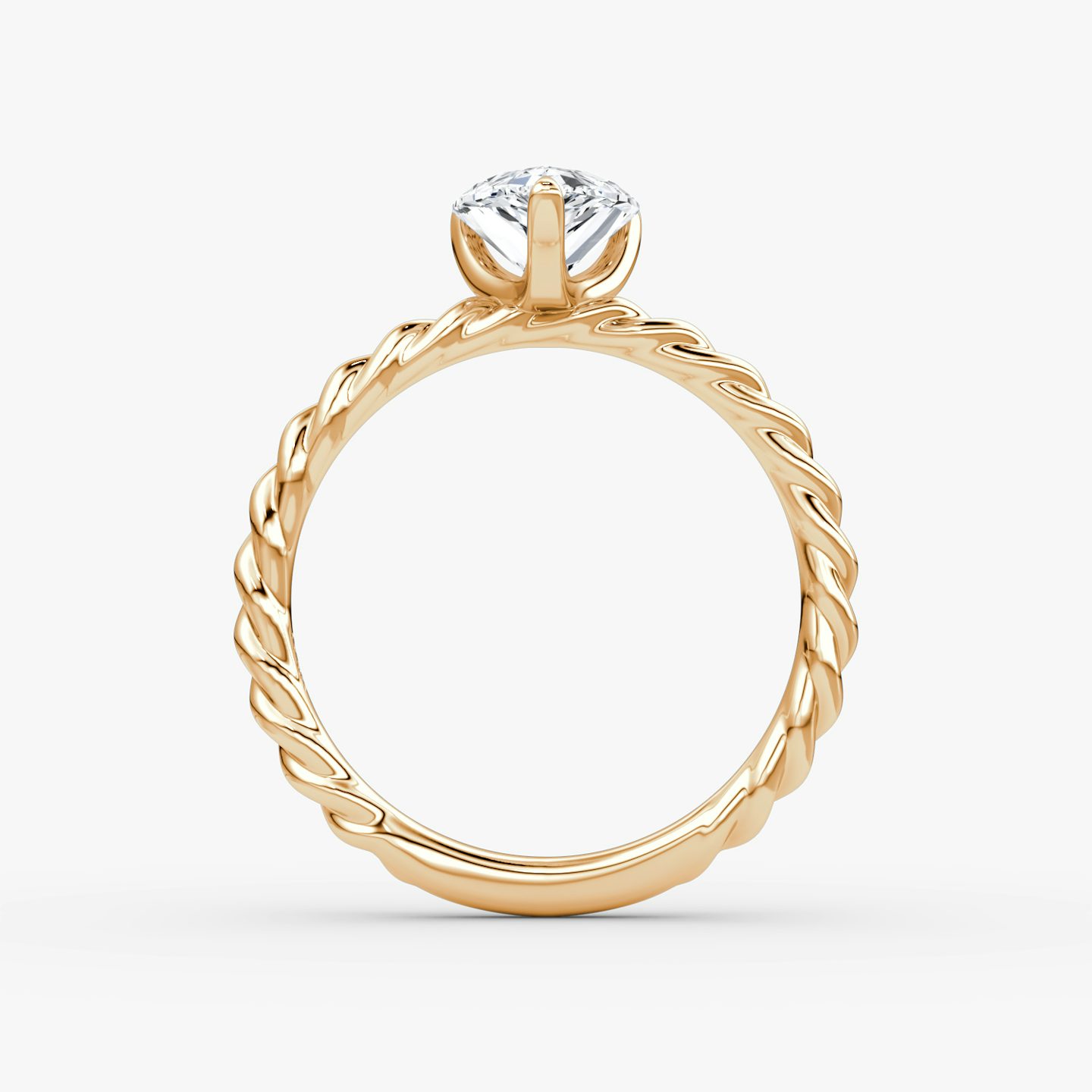 Classic Rope | Tropfen | 14k | Roségold | bandAccent: Ohne Pavé-Besatz | diamondOrientation: vertical | caratWeight: other
