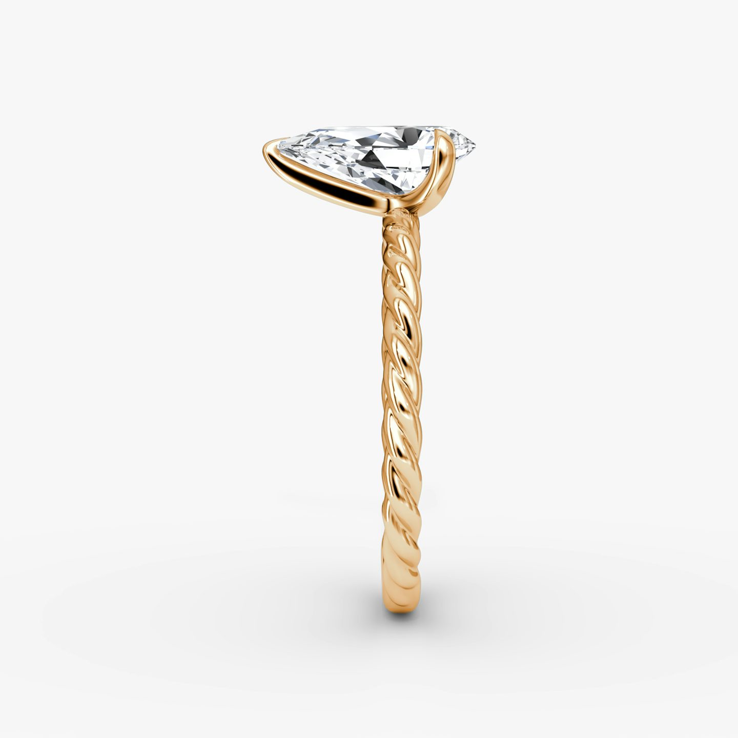 Classic Rope | Tropfen | 14k | Roségold | bandAccent: Ohne Pavé-Besatz | diamondOrientation: vertical | caratWeight: other