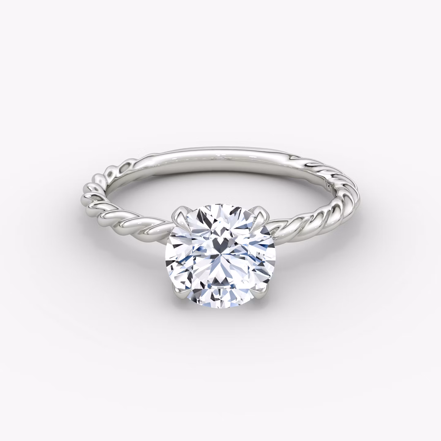 The Classic Rope Round Brilliant | Platinum