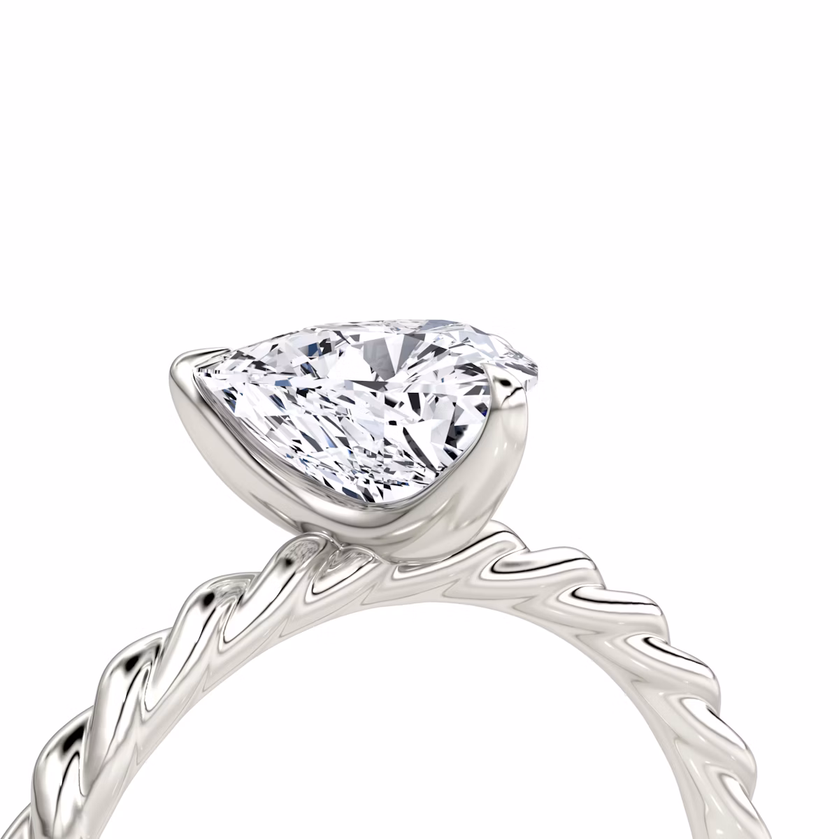 The Classic Rope | Trillion | Platinum | bandAccent: Plain | diamondOrientation: vertical | caratWeight: other