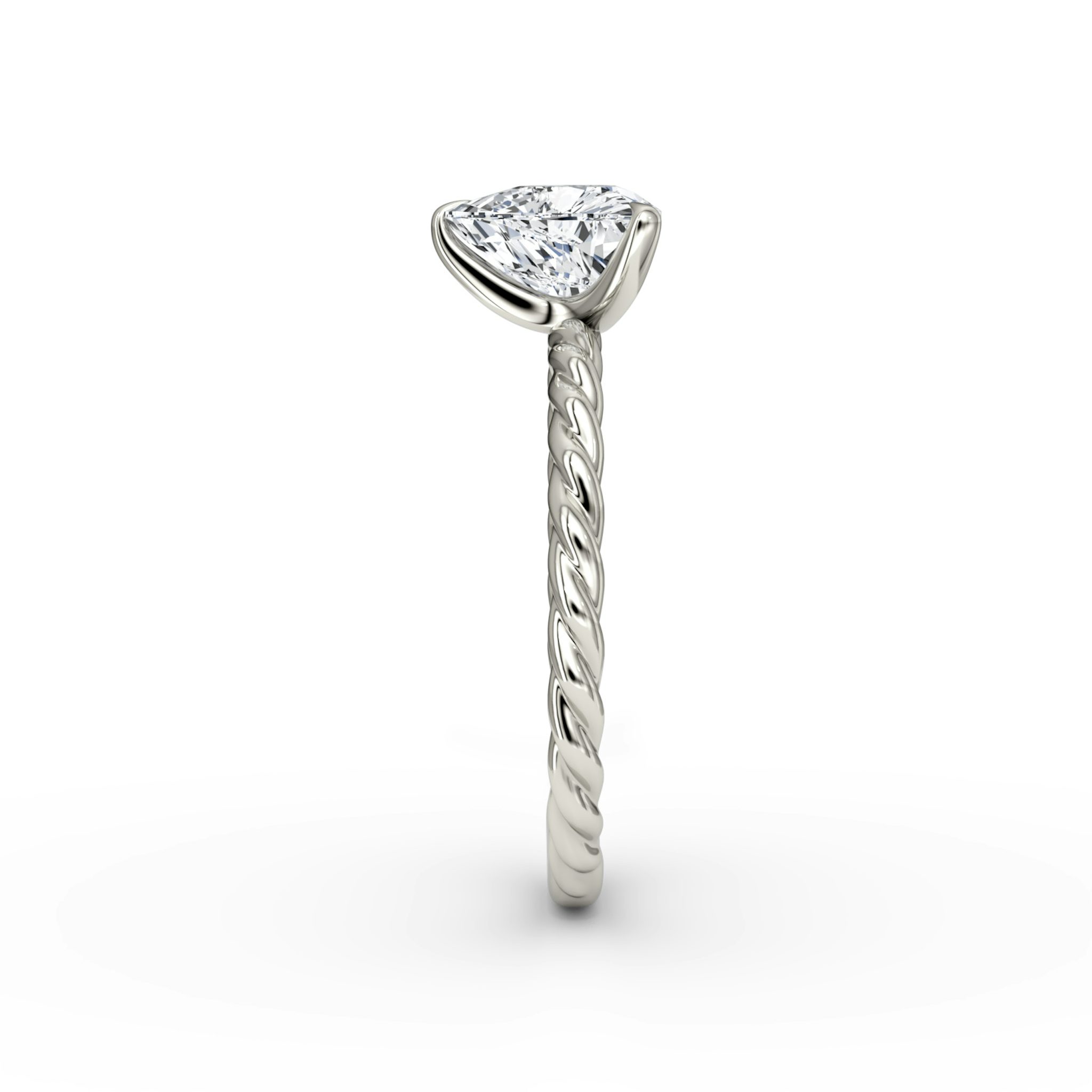 The Classic Rope | Trillion | Platinum | bandAccent: Plain | diamondOrientation: vertical | caratWeight: other