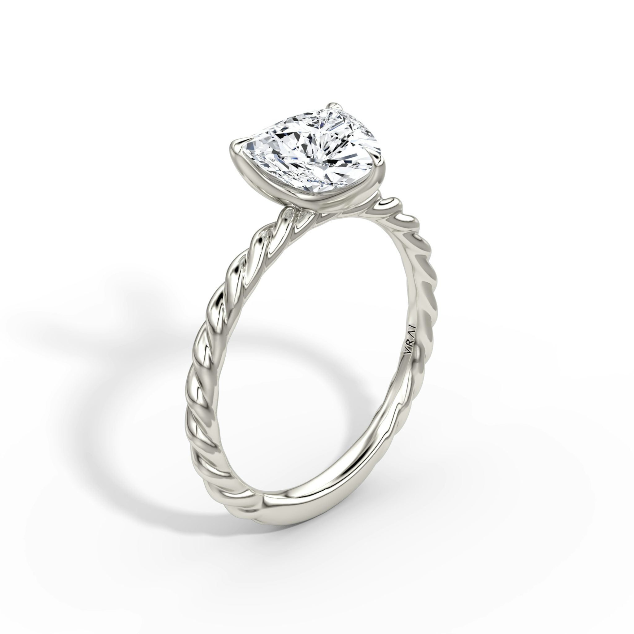 The Classic Rope | Trillion | Platinum | bandAccent: Plain | diamondOrientation: vertical | caratWeight: other