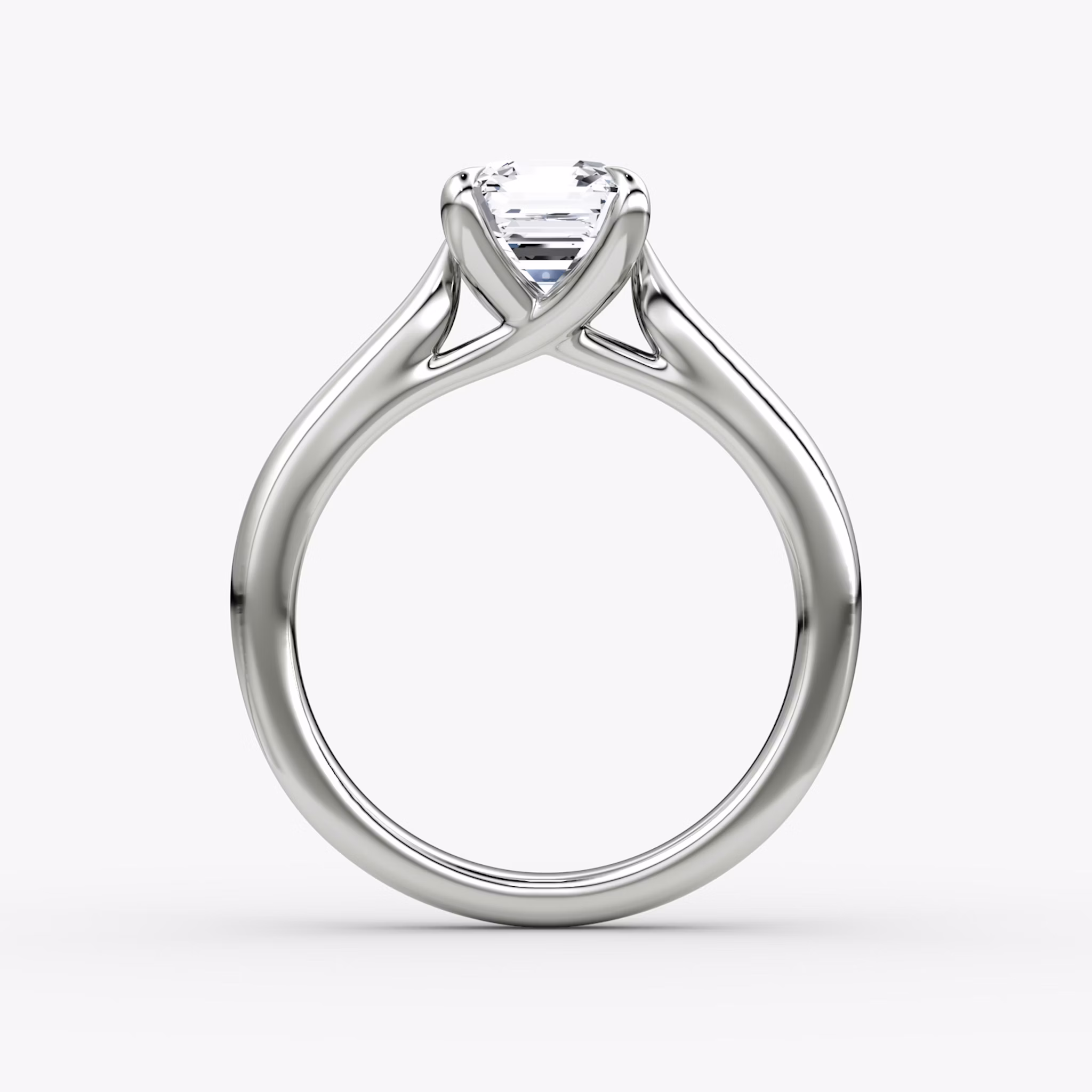 The Trellis Cathedral | Asscher | Platinum | bandAccent: Plain | diamondOrientation: vertical | caratWeight: other