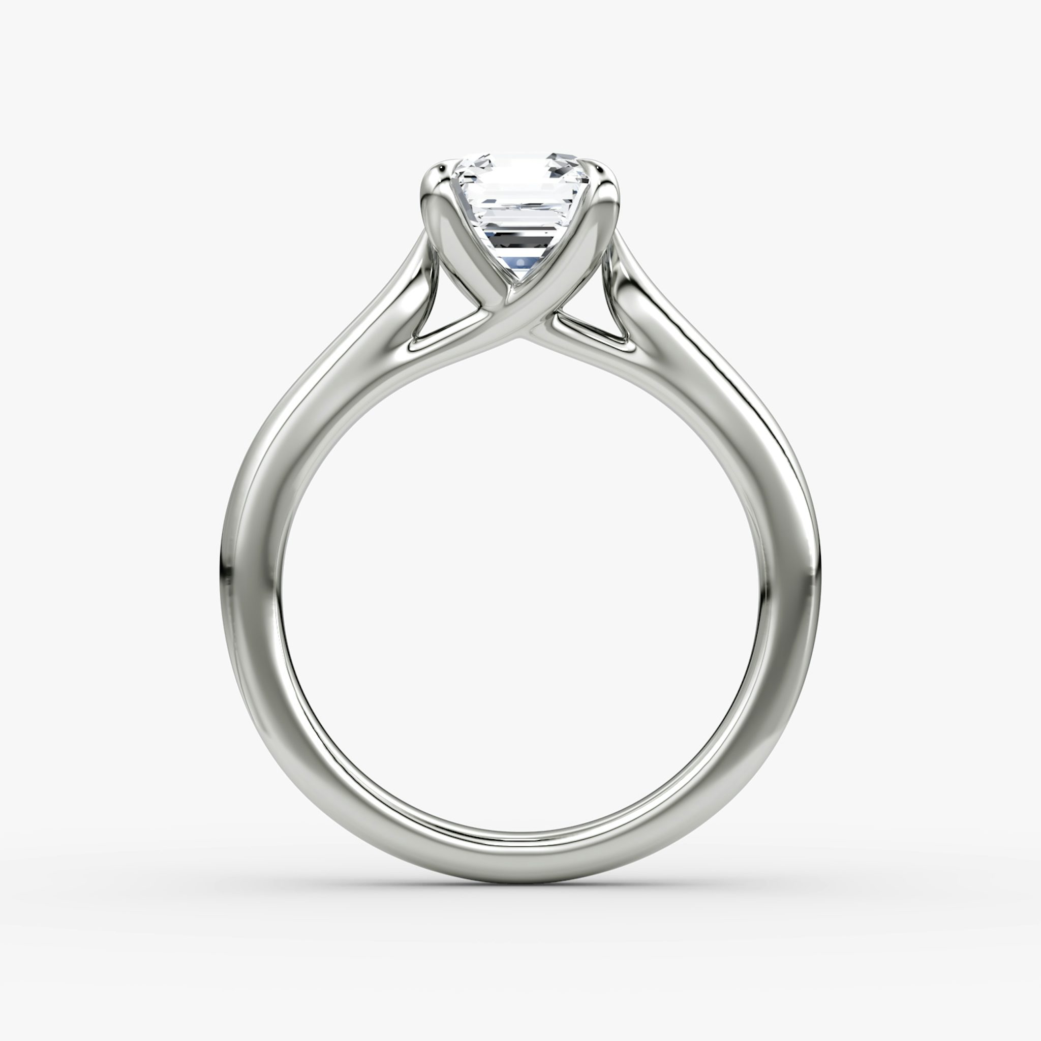 The Trellis Cathedral | Asscher | Platinum | bandAccent: Plain | diamondOrientation: vertical | caratWeight: other