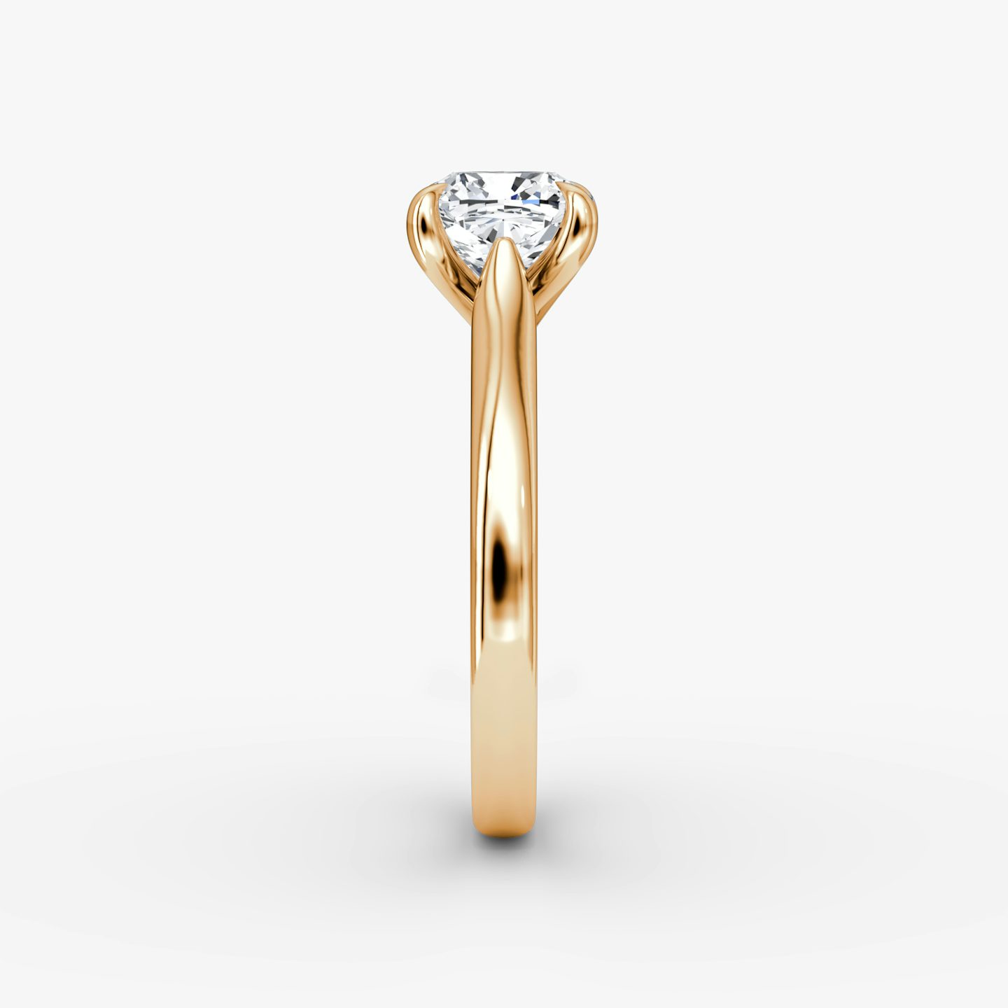 The Trellis Cathedral | Cushion | 14k | Rose Gold | bandAccent: Plain | diamondOrientation: vertical | caratWeight: other