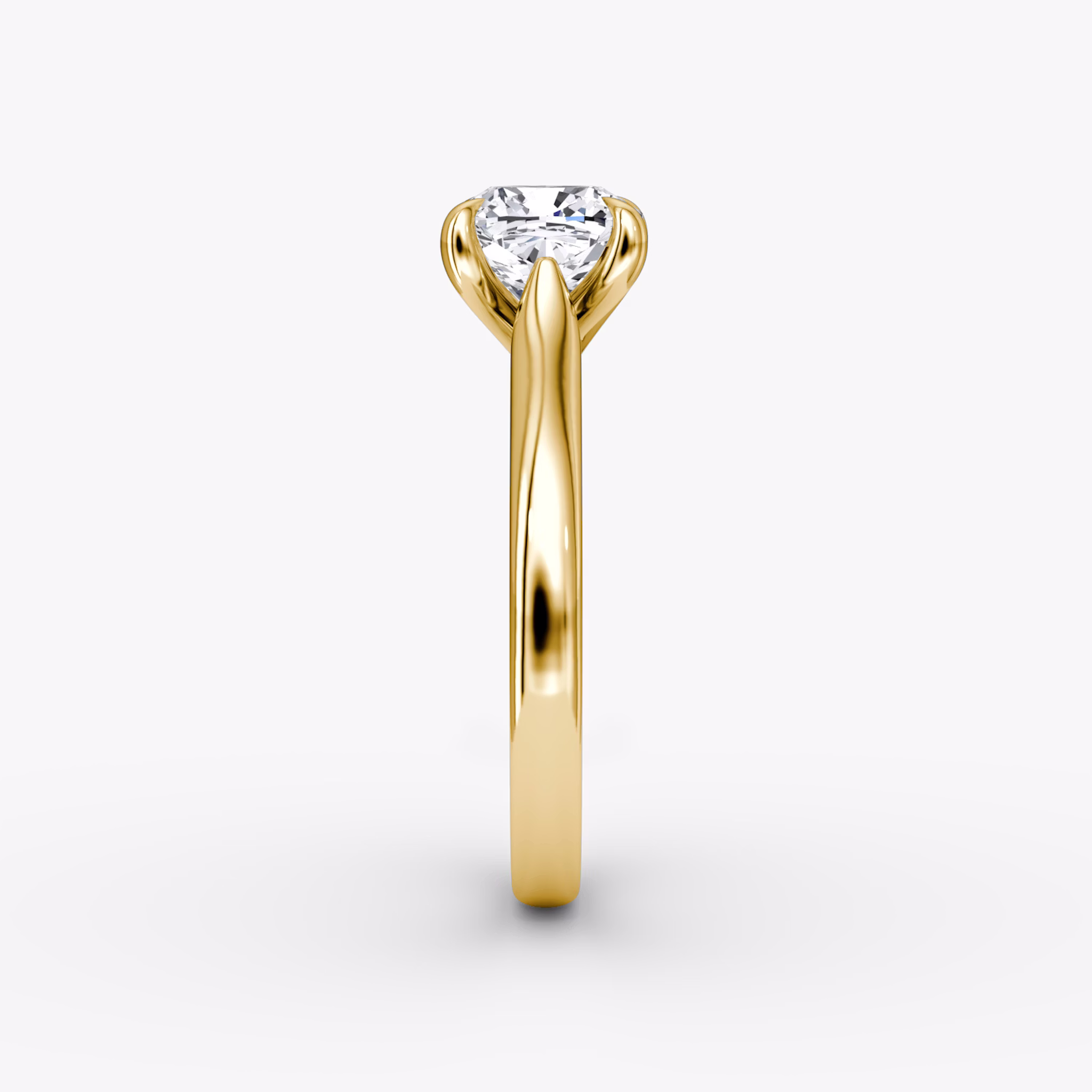 The Trellis Cathedral | Cushion | 18k | Yellow Gold | bandAccent: Plain | diamondOrientation: vertical | caratWeight: other