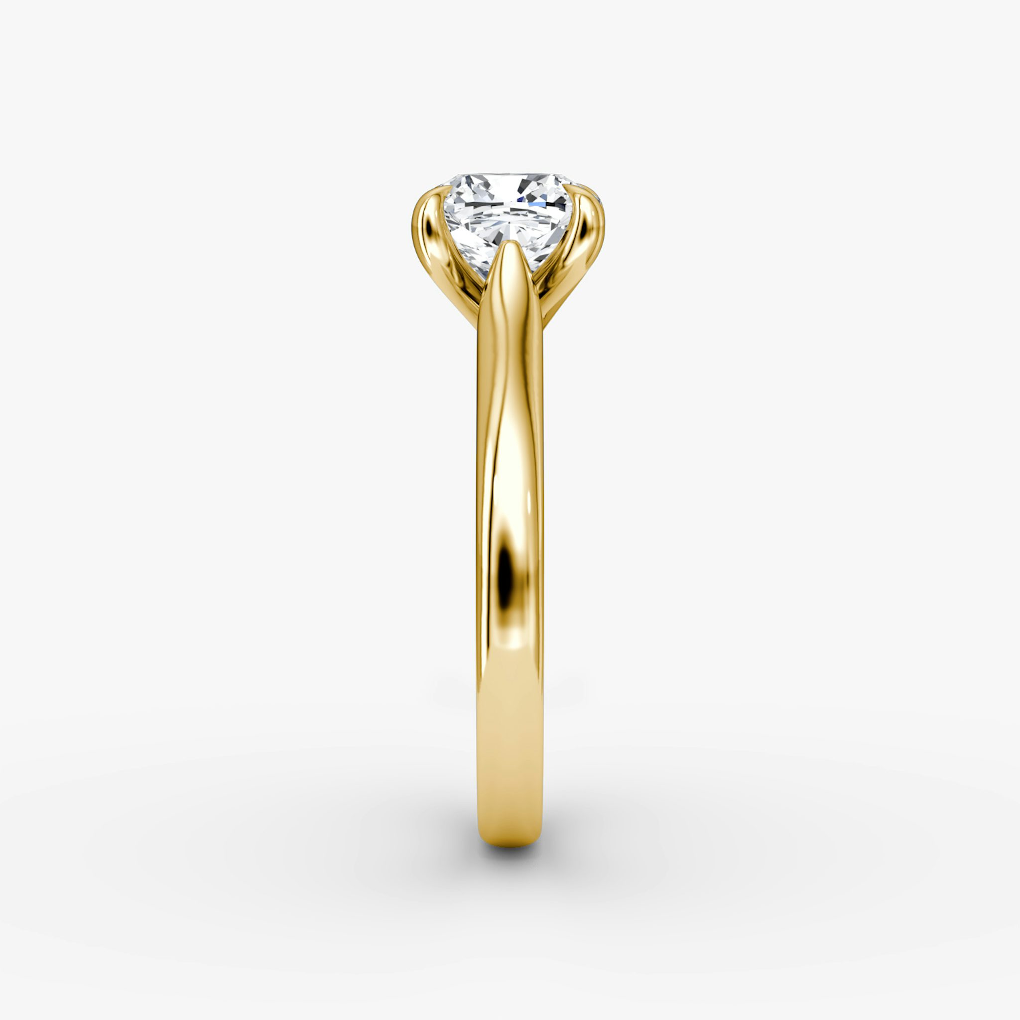 The Trellis Cathedral | Cushion | 18k | Yellow Gold | bandAccent: Plain | diamondOrientation: vertical | caratWeight: other